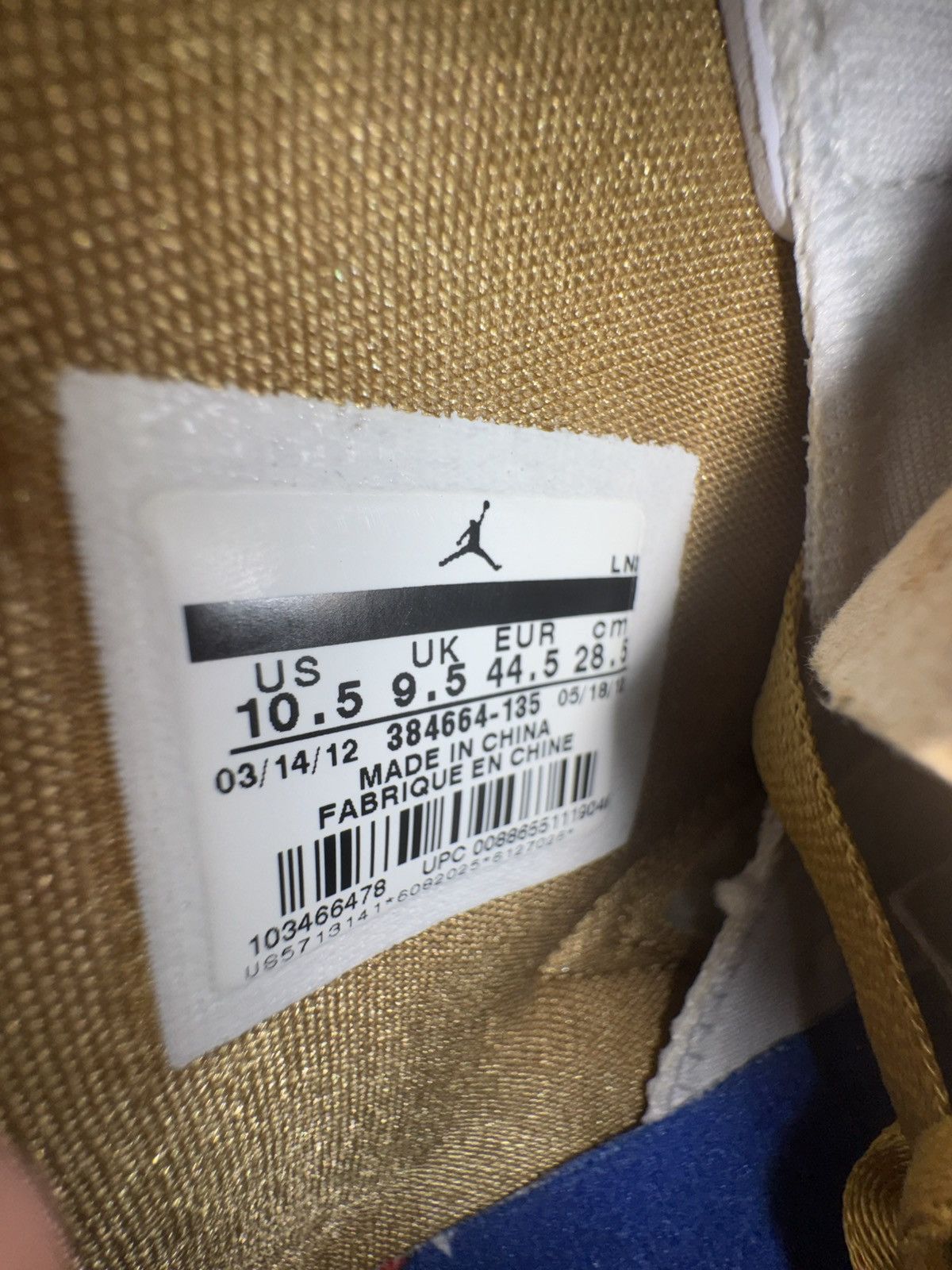 Jordan Brand Jordan 6 Retro Golden Moments Pack Size US 10.5 / EU 43-44 - 11 Thumbnail