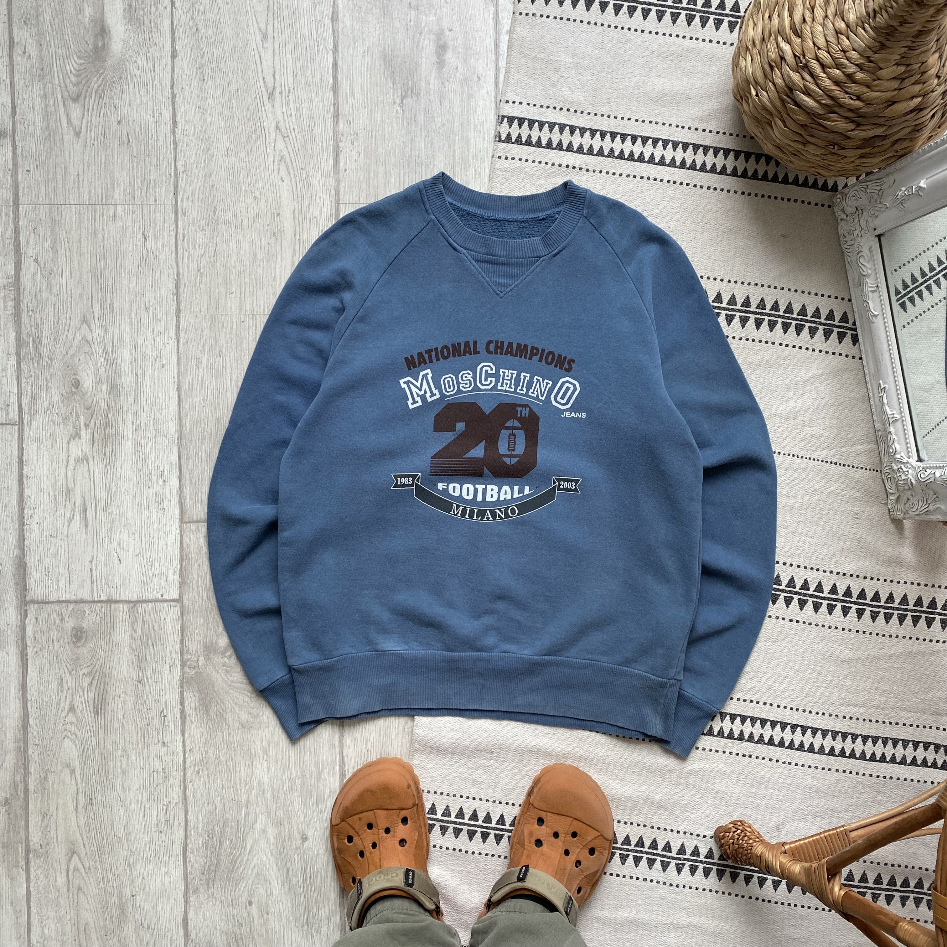 Moschino Moschino sweatshirt 2003 Football Milano Printed Size US S / EU 44-46 / 1 - 1 Thumbnail