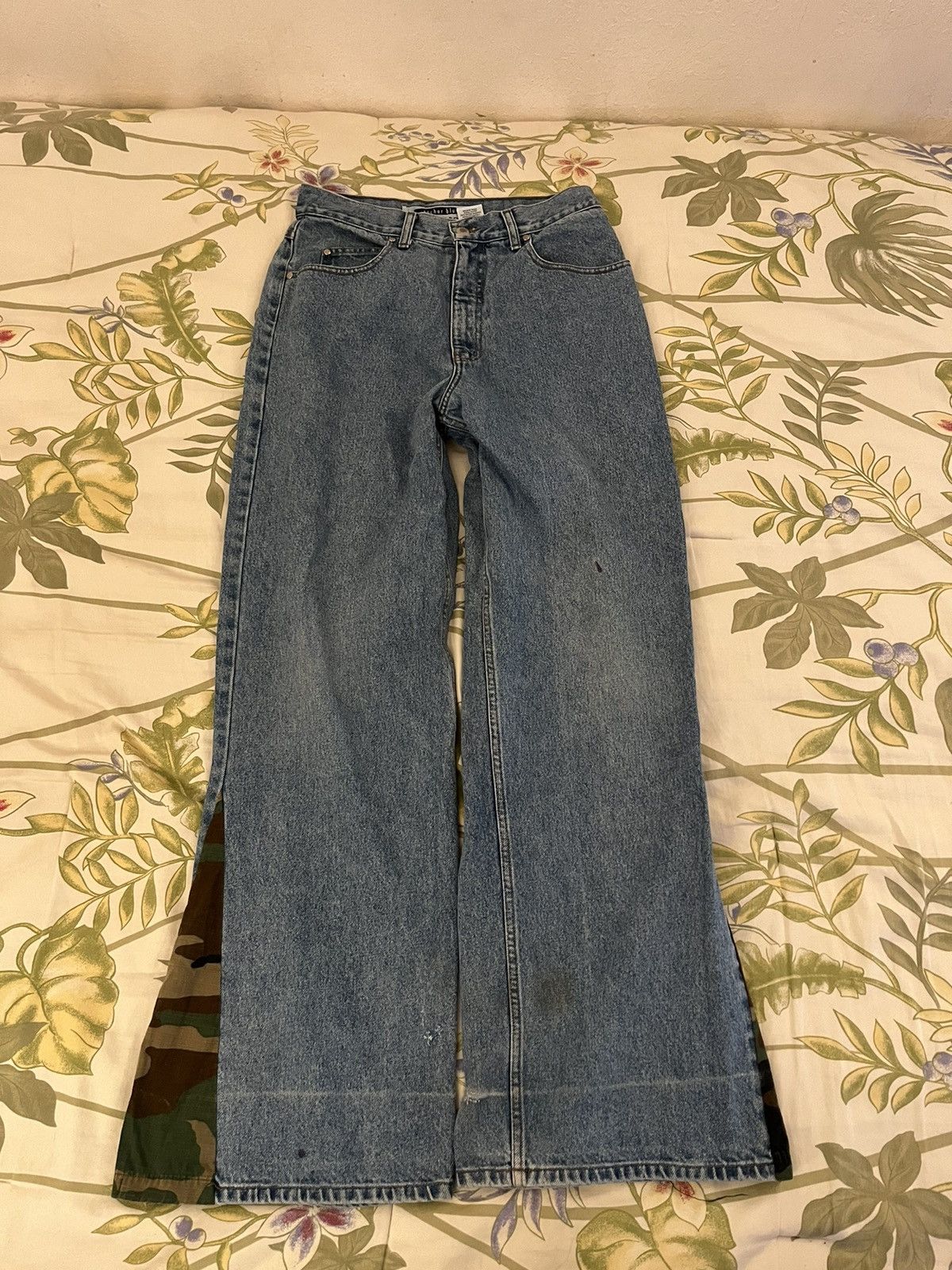Vintage anchor blue beyond baggy custom jeans