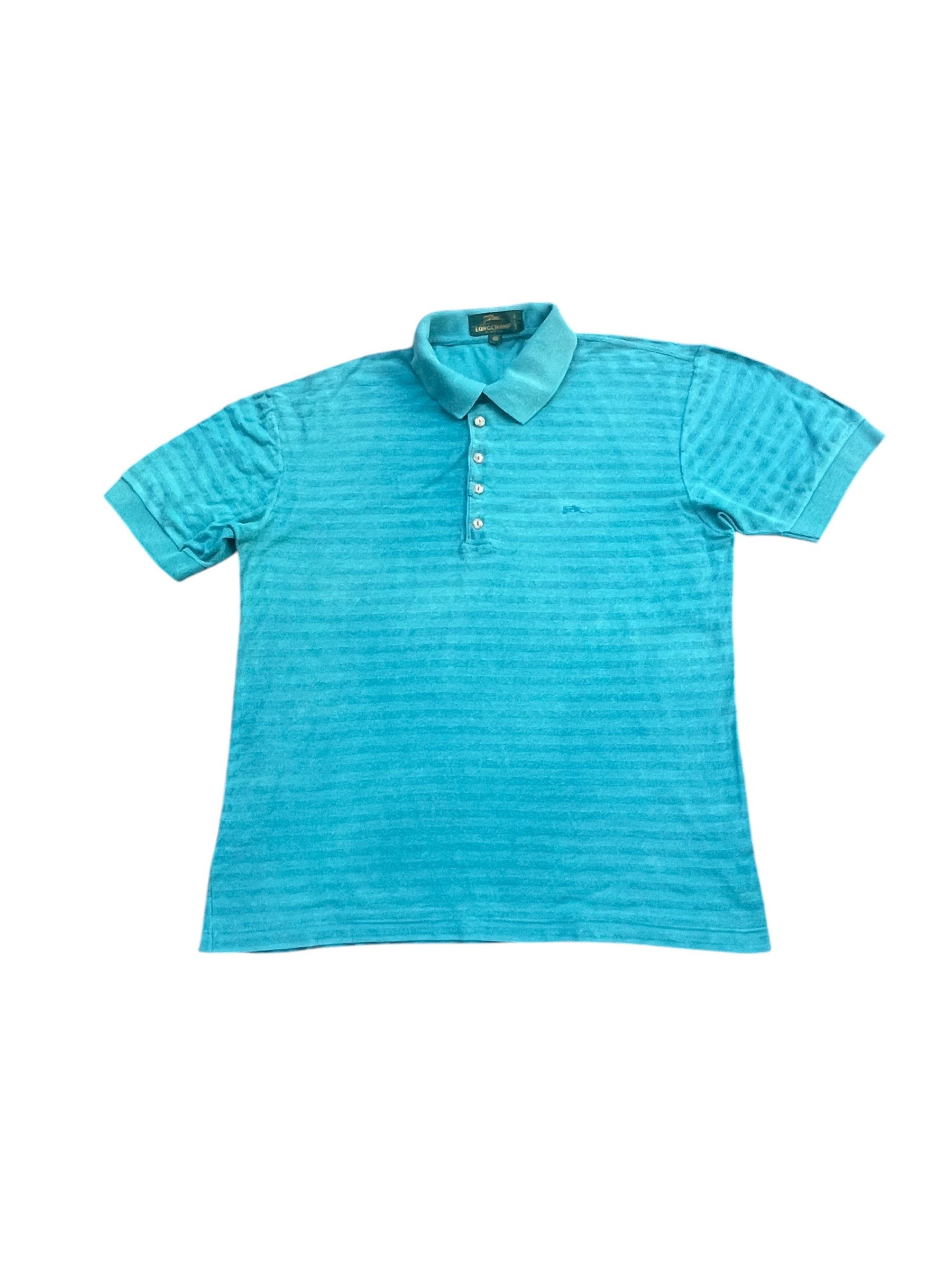 Designer Vintage Longchamp Polo Tshirt Size US L / EU 52-54 / 3 - 1 Thumbnail