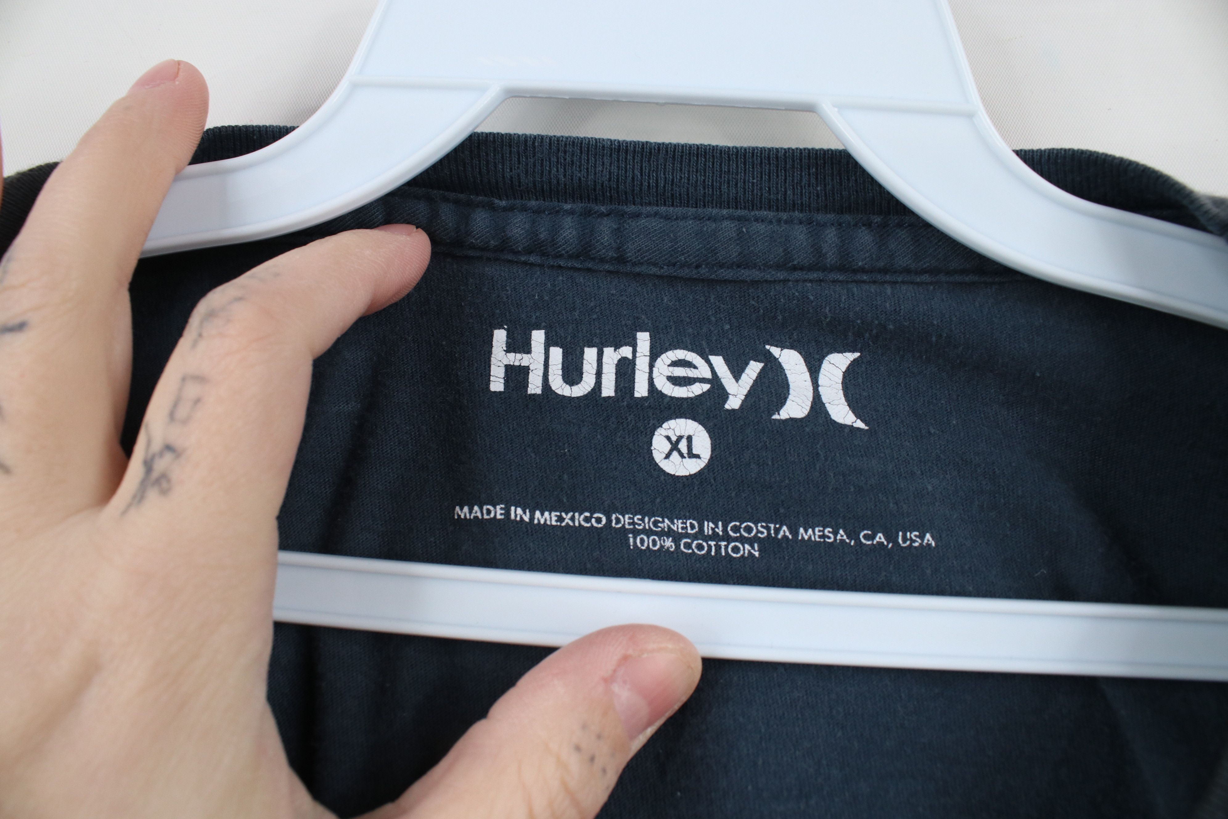 Hurley × Vintage Vintage Hurley Surfing Spell Flower Box Logo T-Shirt Blue Size US XL / EU 56 / 4 - 10 Thumbnail