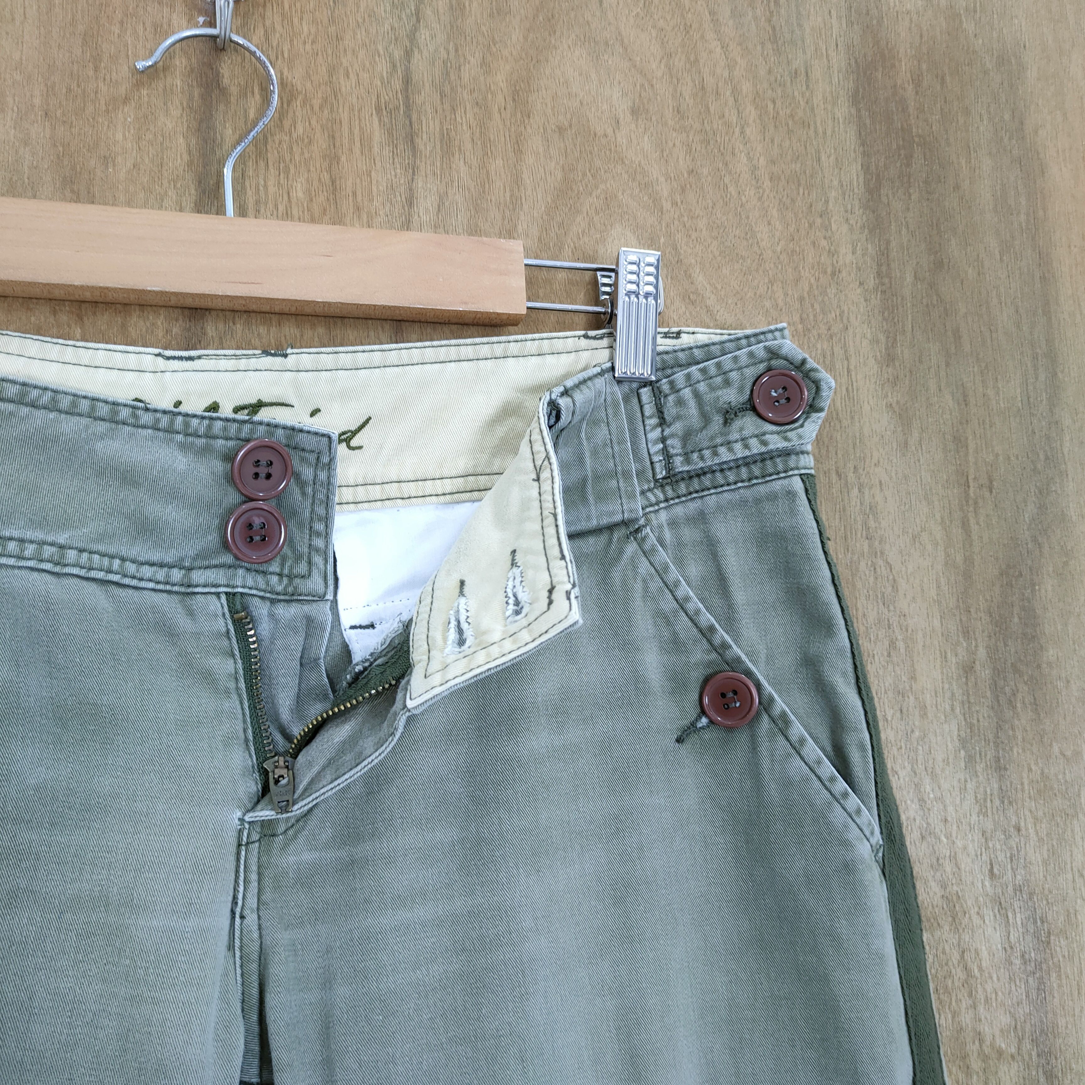 If Six Was Nine × Japanese Brand VINTAGE WOMEN'S JAPANESE FADED FLARED CARGO PANTS Size US 32 / EU 48 - 11 Thumbnail