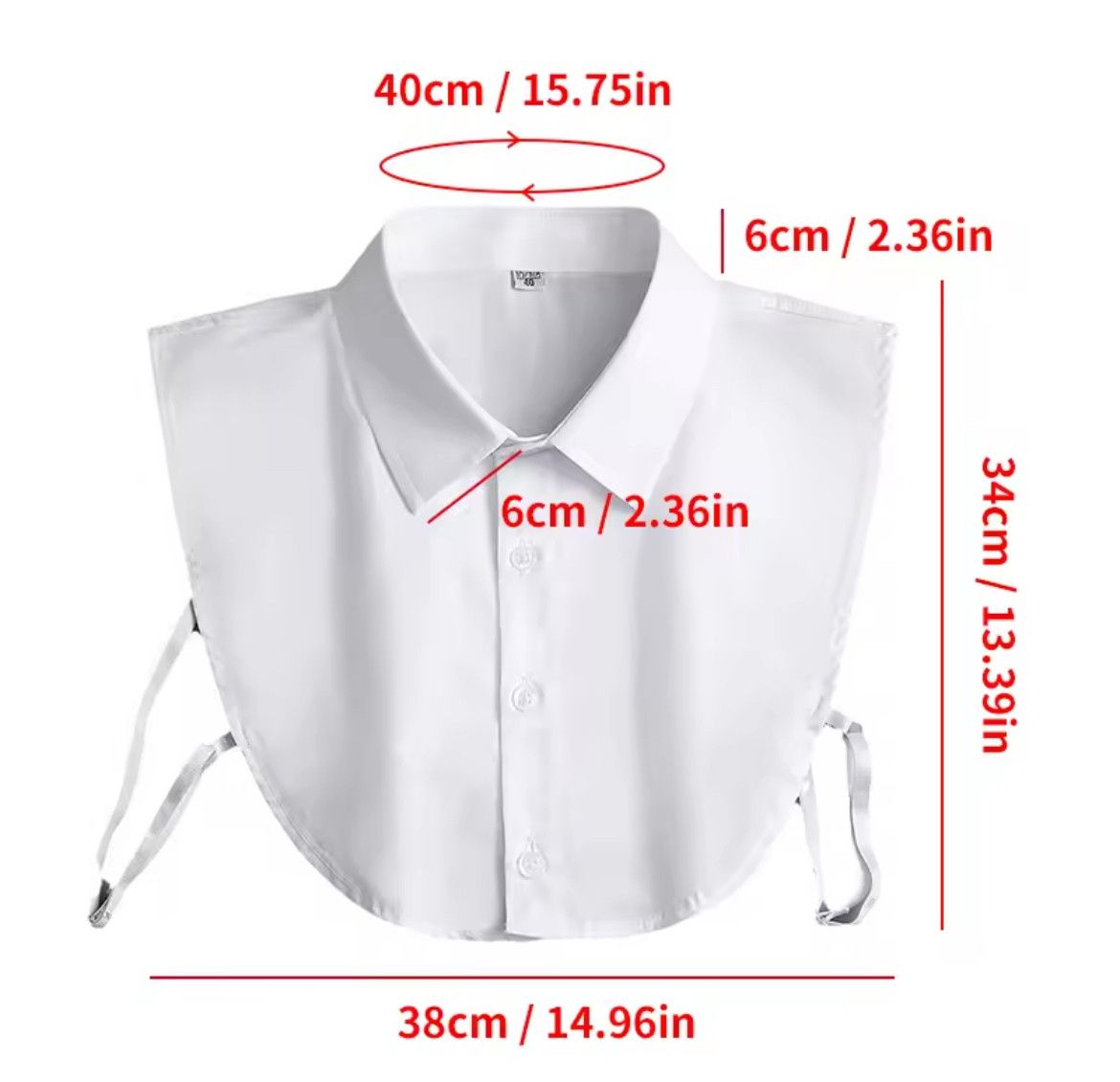 Japanese Brand Fake Collar Half Shirt Size ONE SIZE - 4 Thumbnail