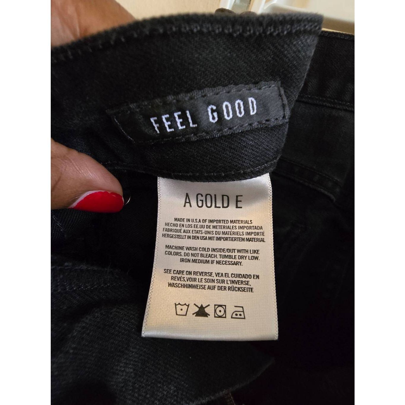 Agolde AGOLDE Feel Good Jeans Women’s Size 30 High Rise Black Organ Size 30" / US 8 / IT 44 - 4 Thumbnail