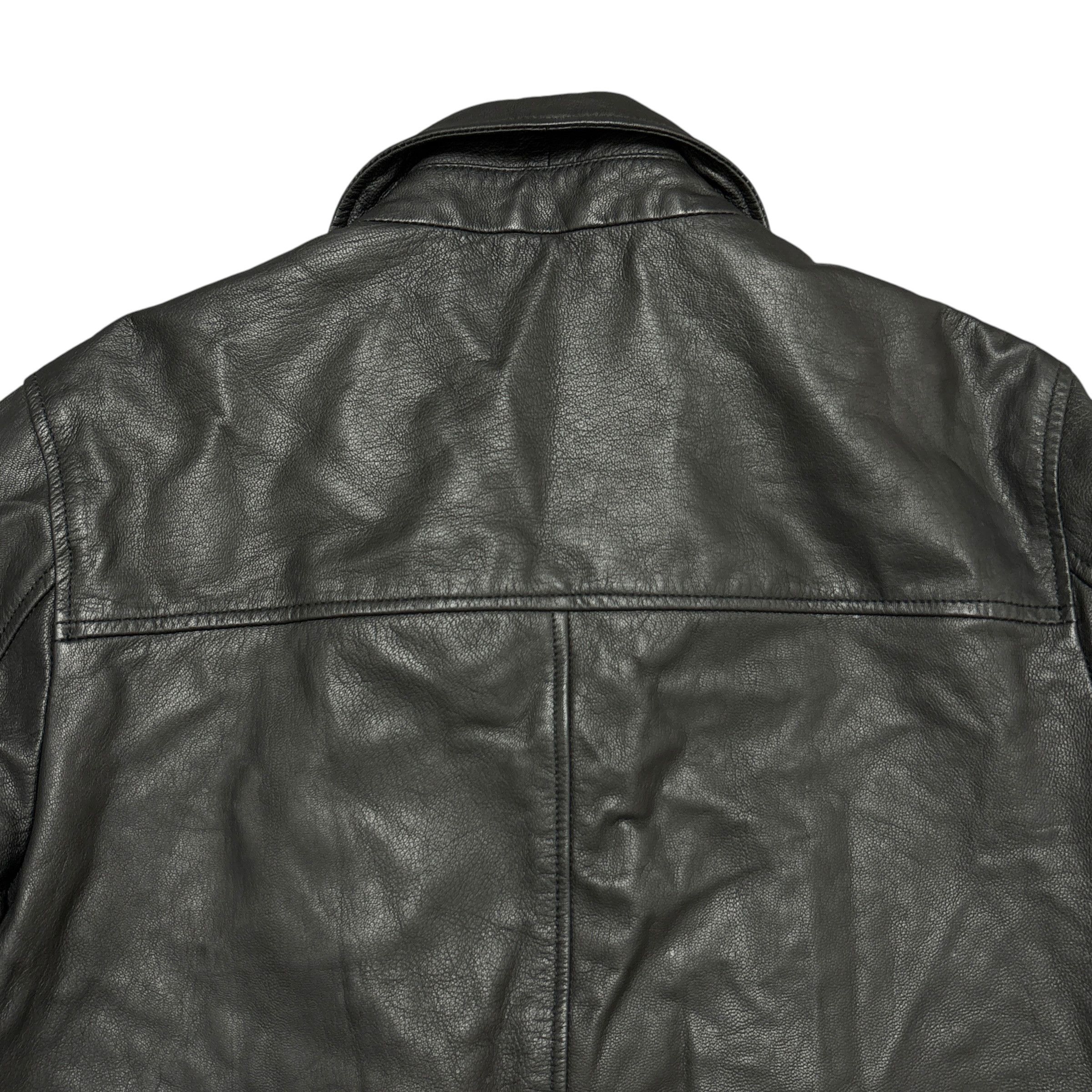 Levi's Levi's Goat Leather Jacket Aviator Bomber Jacket Zip Pockets Size US L / EU 52-54 / 3 - 14 Thumbnail