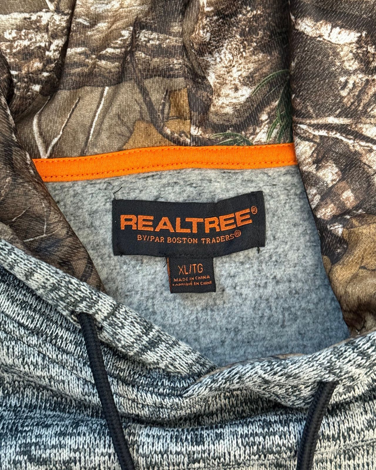 Realtree RealTree Logo Grey/Black Hoodie Sweatshirt - Size XL Size US XL / EU 56 / 4 - 5 Thumbnail