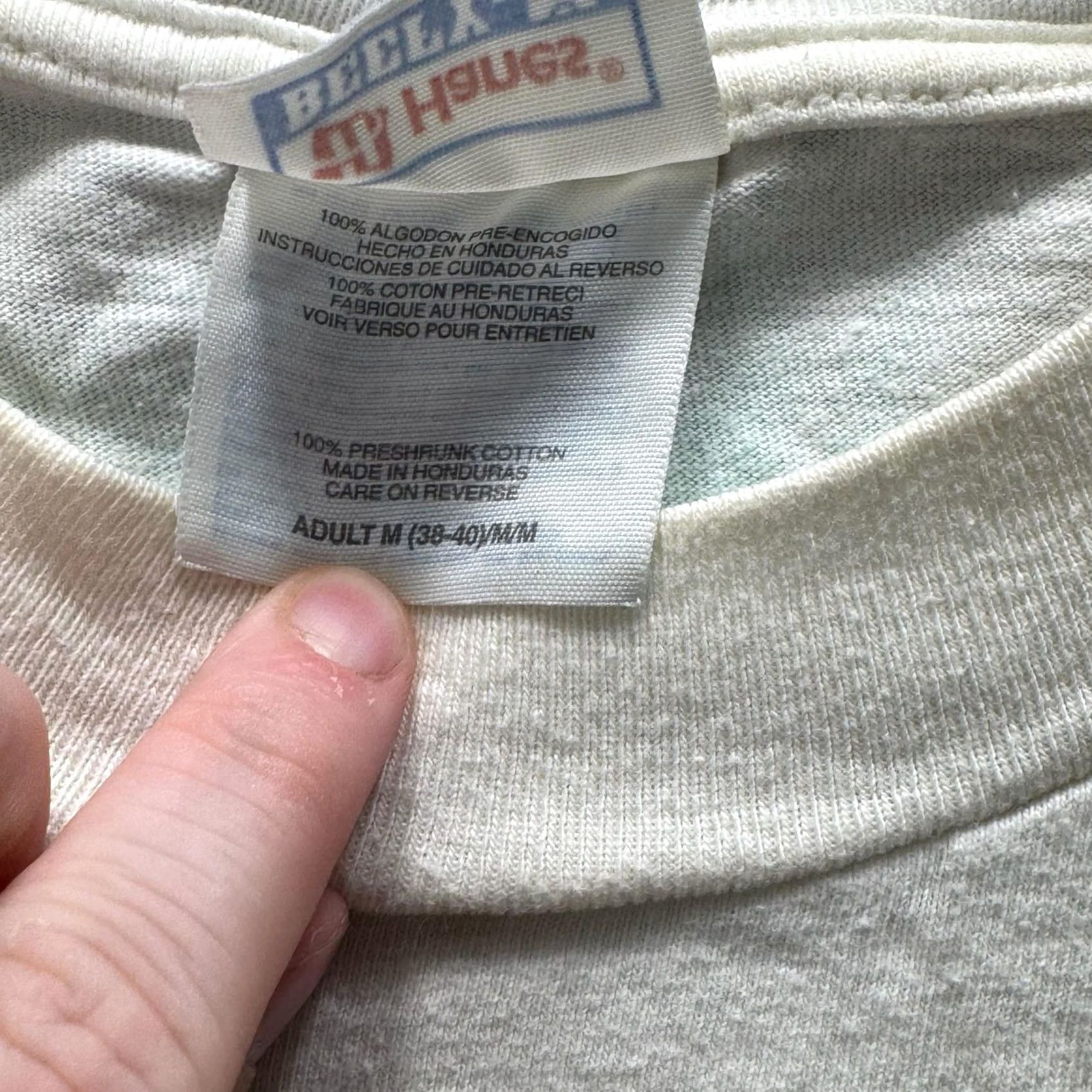 Vintage VINTAGE Shirt Mens M White Crewneck Cotton Preshrunk Jersey Short Sleeve y2k SS Size US M / EU 48-50 / 2 - 6 Thumbnail