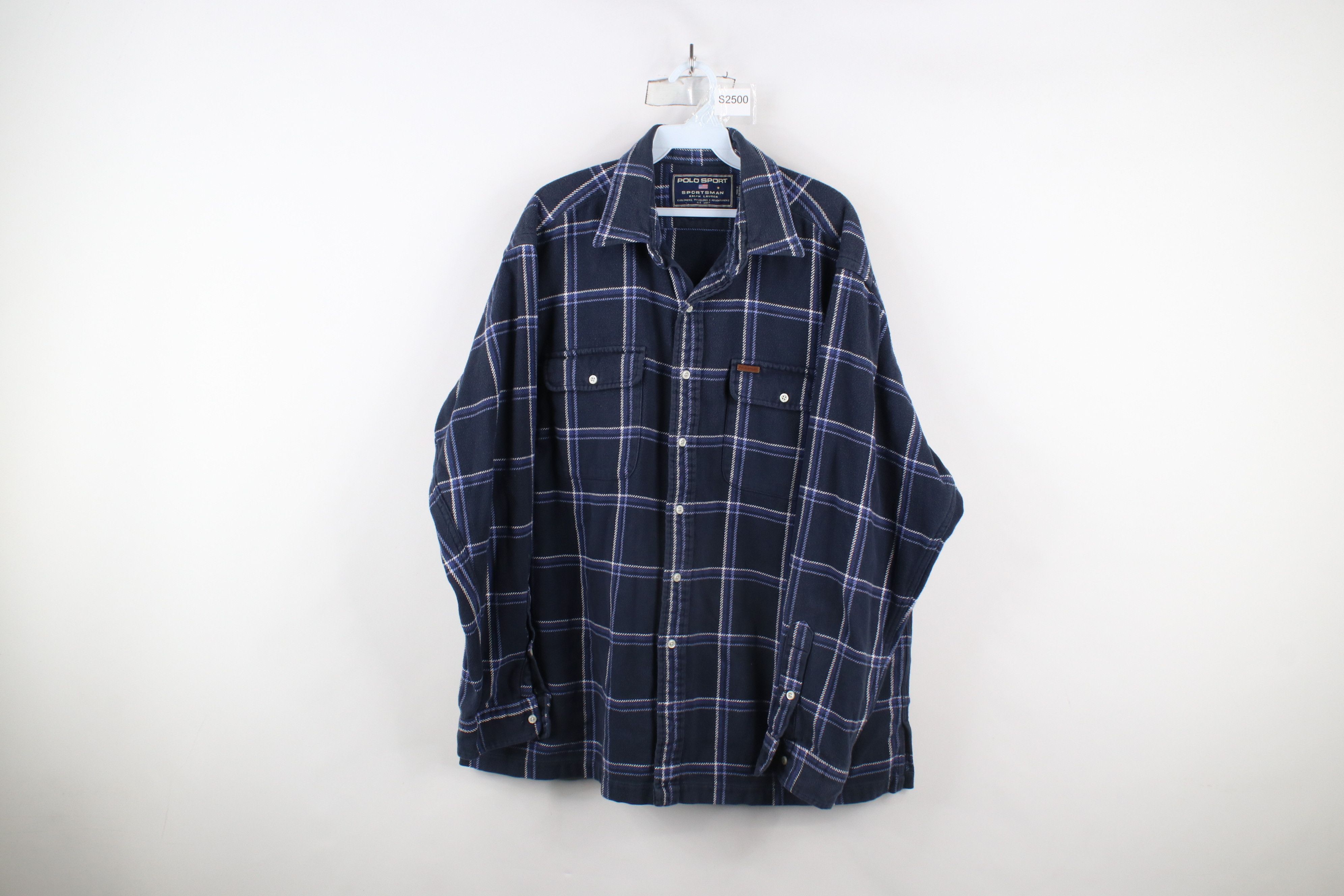 Ralph Lauren × Vintage Vintage 90s Polo Sport Sportsman Ralph Lauren Button Shirt Size US XL / EU 56 / 4 - 1 Thumbnail