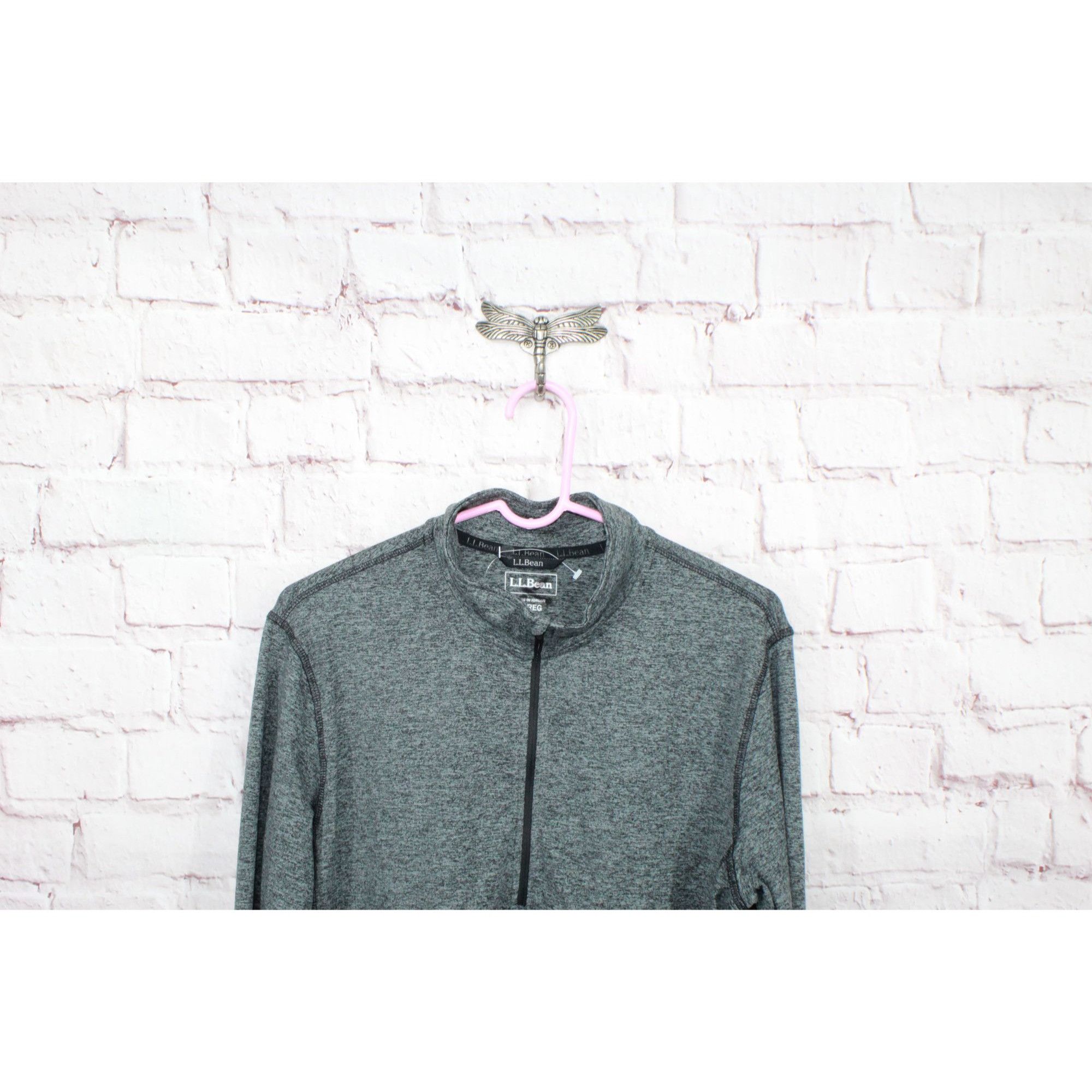 L.L. Bean LL Bean VentureSoft Black Marl Quarter Zip Pullover Size M / US 6-8 / IT 42-44 - 2 Thumbnail