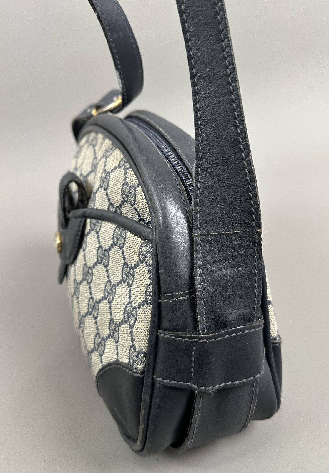 Gucci Gucci - Vintage GG Monogram Supreme Pattern - Coated - Navy Size ONE SIZE - 12 Thumbnail