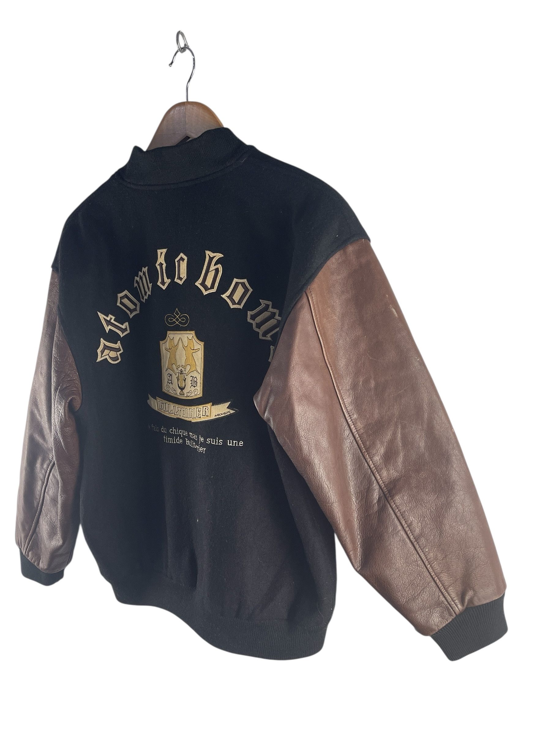 Vintage A-Bomb Super Dog Archive Varsity Jacket – Leather Sleeve Size US L / EU 52-54 / 3 - 7 Thumbnail