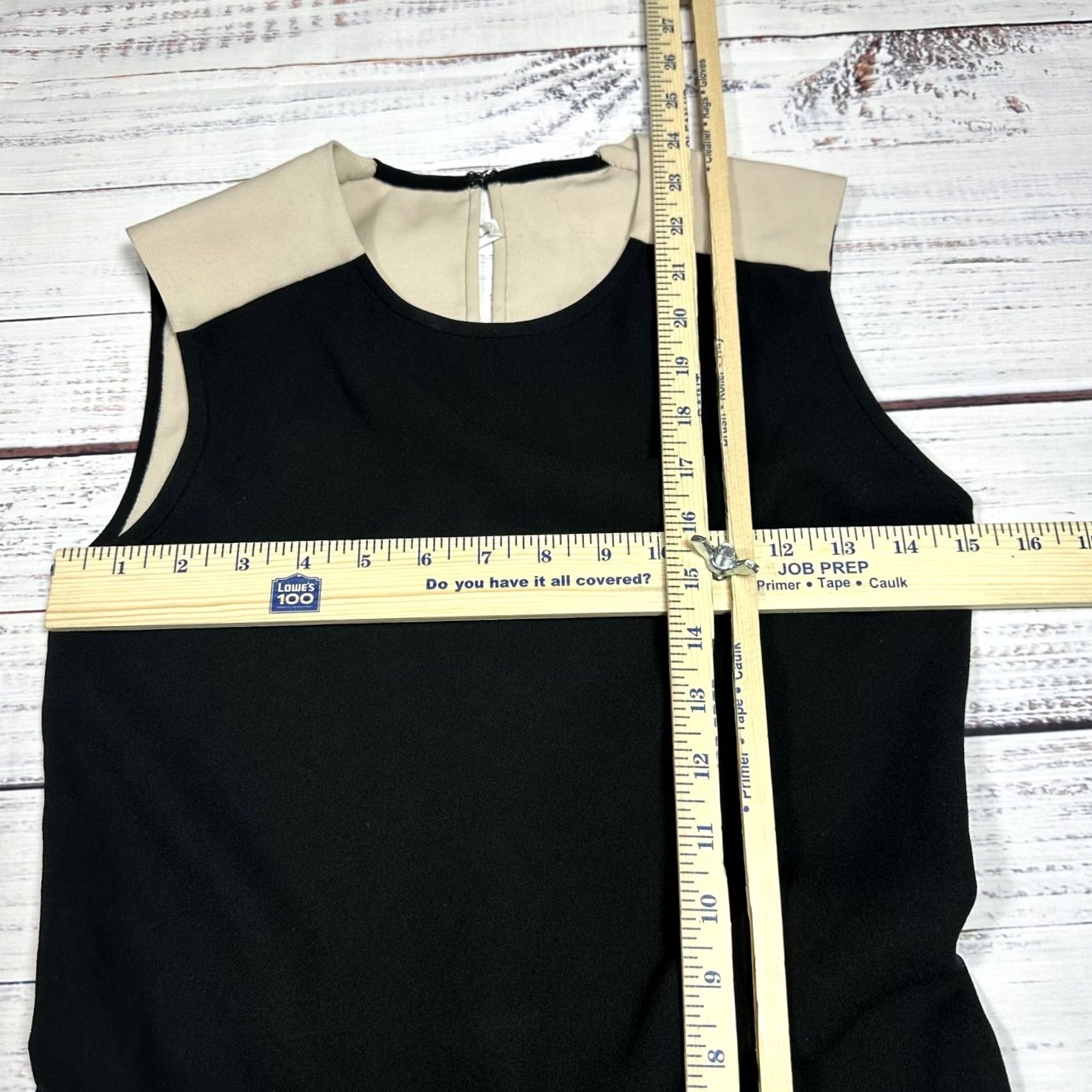 Diane von Furstenberg Diane von Furstenberg Dress Maxi Beige Black Hi-Low XS Fit & Flare Rayon N/A Sleeveless Womens, Casual, Party/Cocktail, Vintage? Size XS / US 0-2 / IT 36-38 - 2 Thumbnail