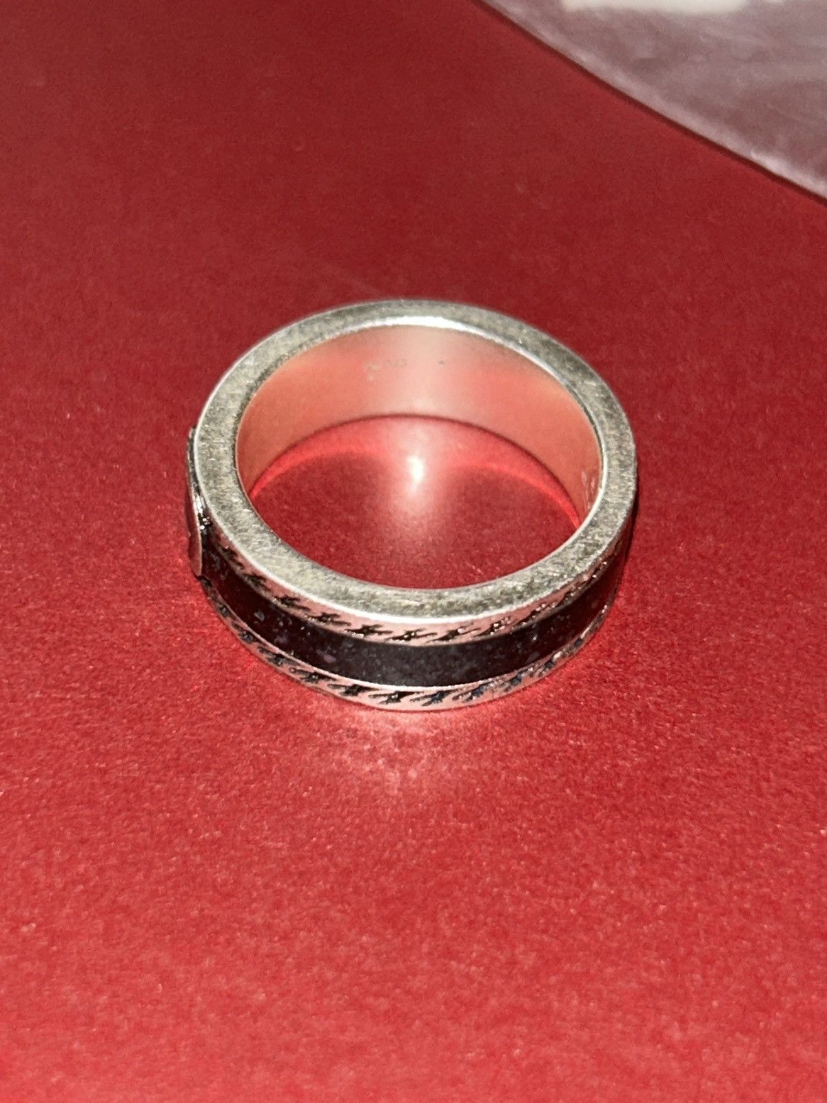 Gucci Gucci GG Sterling Silver Enamel Ring AG 925 645573 Size ONE SIZE - 5 Thumbnail