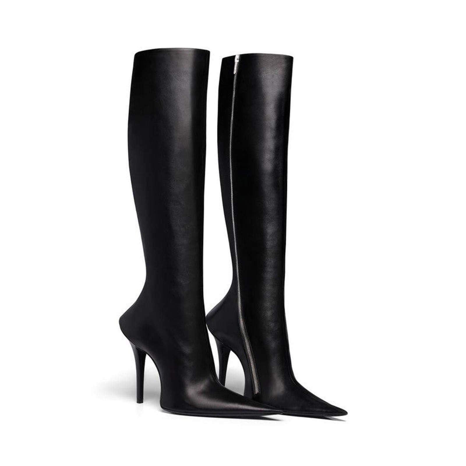 Balenciaga Balenciaga Witch Leather Boots Size US 5 / IT 35 - 2 Thumbnail