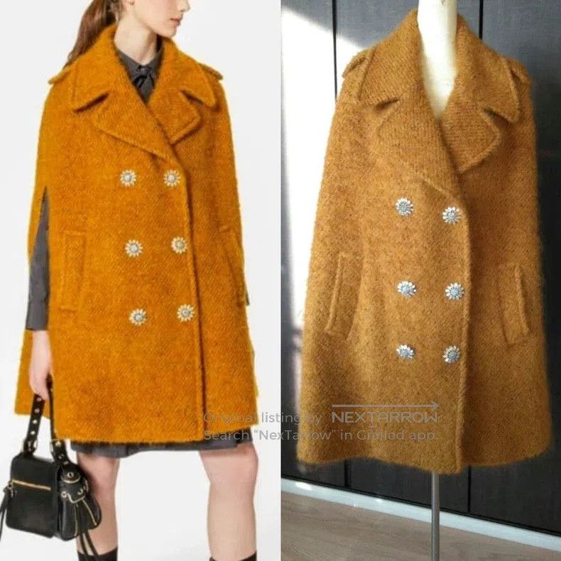 Other Valentino Double-breasted mohair wool cape coat Size XS / US 0-2 / IT 36-38 - 1 Thumbnail