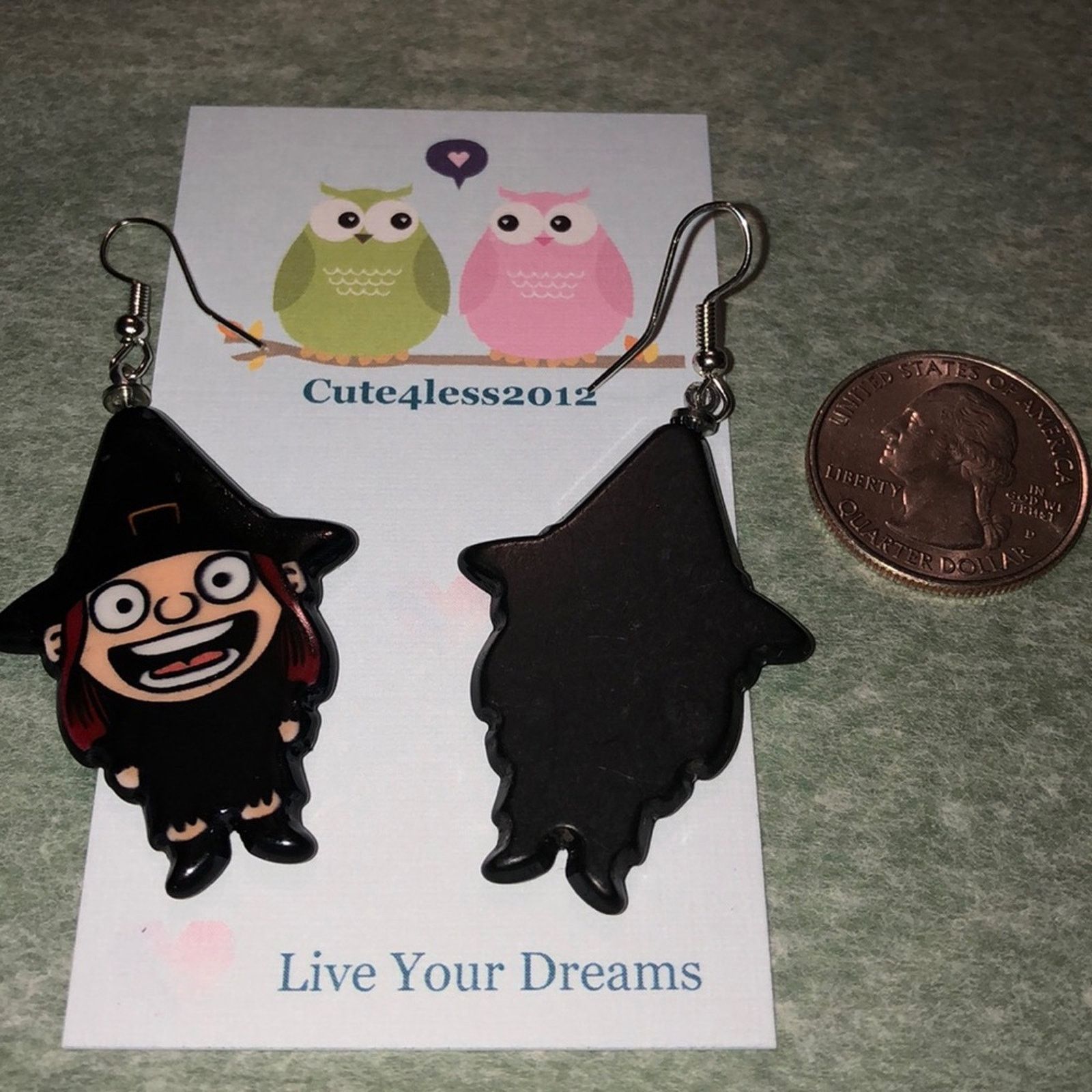 Other Witch French Hook Earrings Halloween Size ONE SIZE - 2 Thumbnail