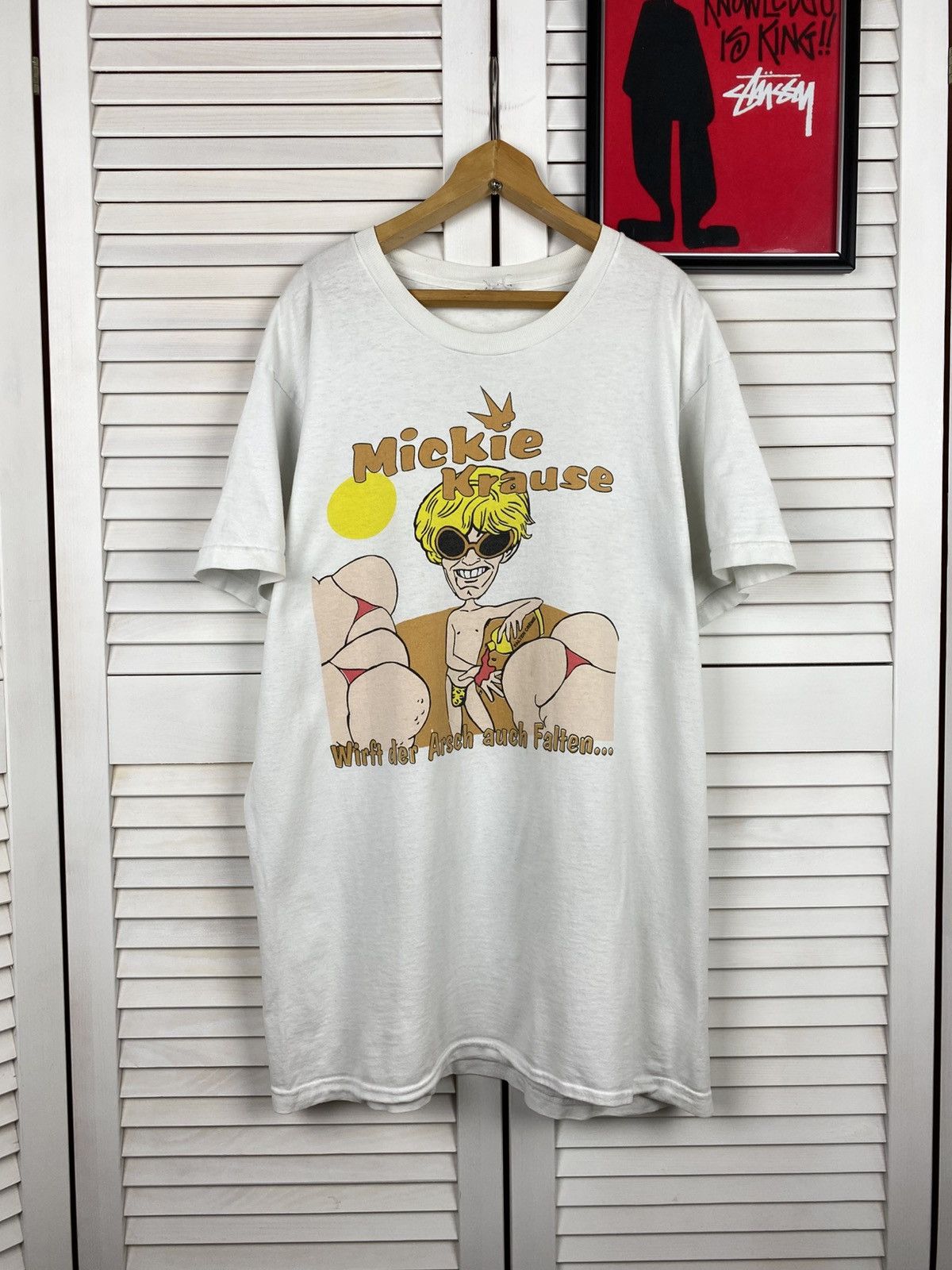 Band Tees Mickie Krause Mallorca Humor Booty Graphic Tee 90s Tits Sex Size US XL / EU 56 / 4 - 1 Thumbnail