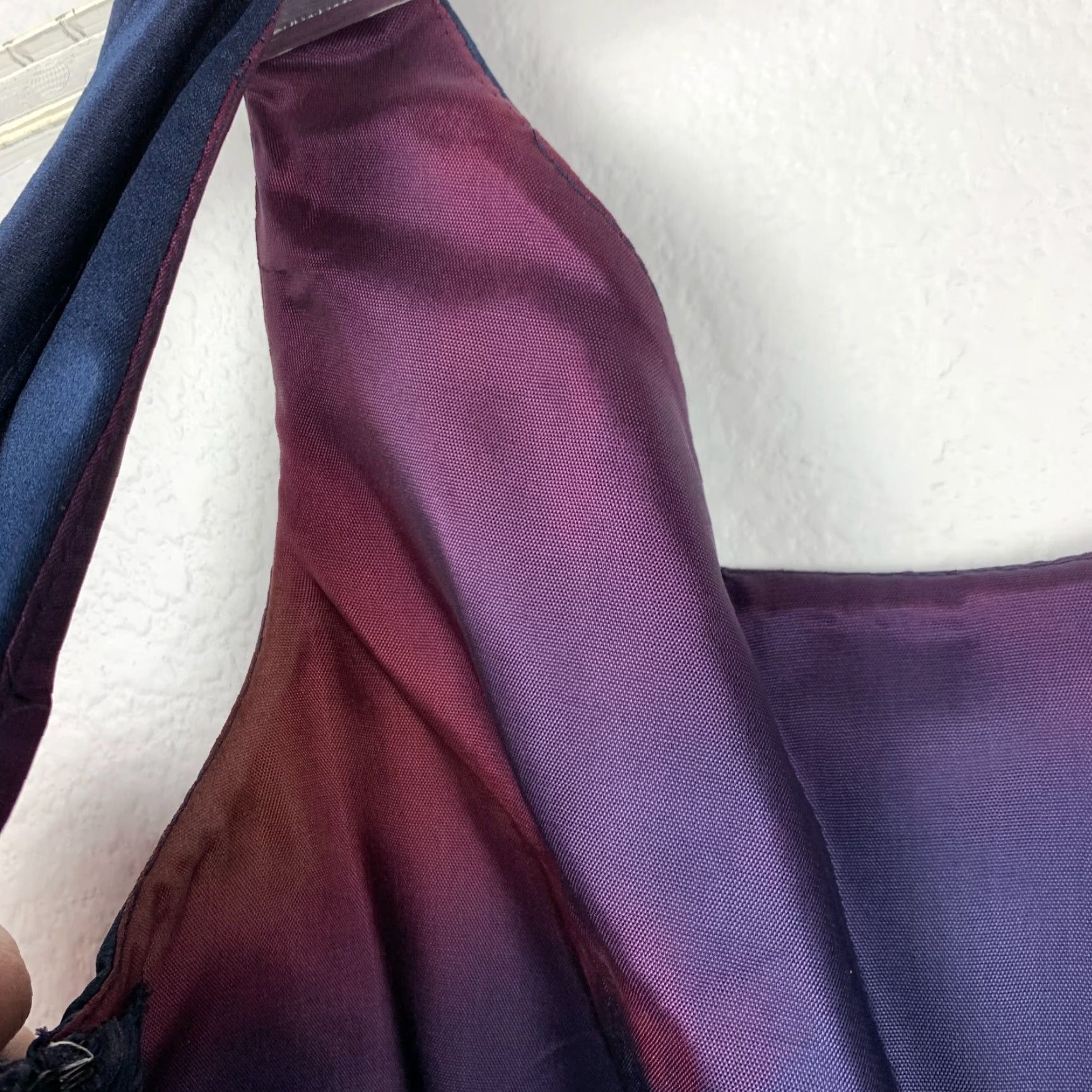 Vintage VINTAGE Michaelangelo Formal Maxi Dress Blue 90s 7/8 Sleeveless Wrap Back Chiffon Eveningwear Womens Size M / US 6-8 / IT 42-44 - 3 Thumbnail
