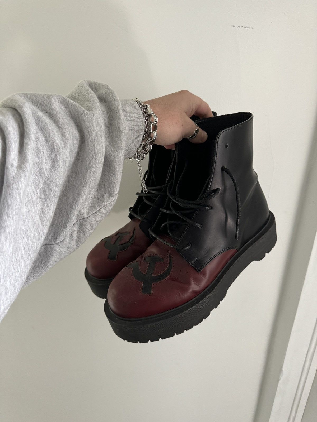 Enfants Riches Deprimes Enfants riches deprimes hammer and sickle boot Size US 11 / EU 44 - 1 Thumbnail