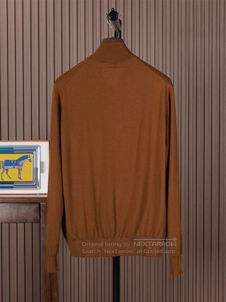 Loro Piana Loro Piana 12 Micron Wool Full Zip Knit Sweater Size US L / EU 52-54 / 3 - 4 Thumbnail