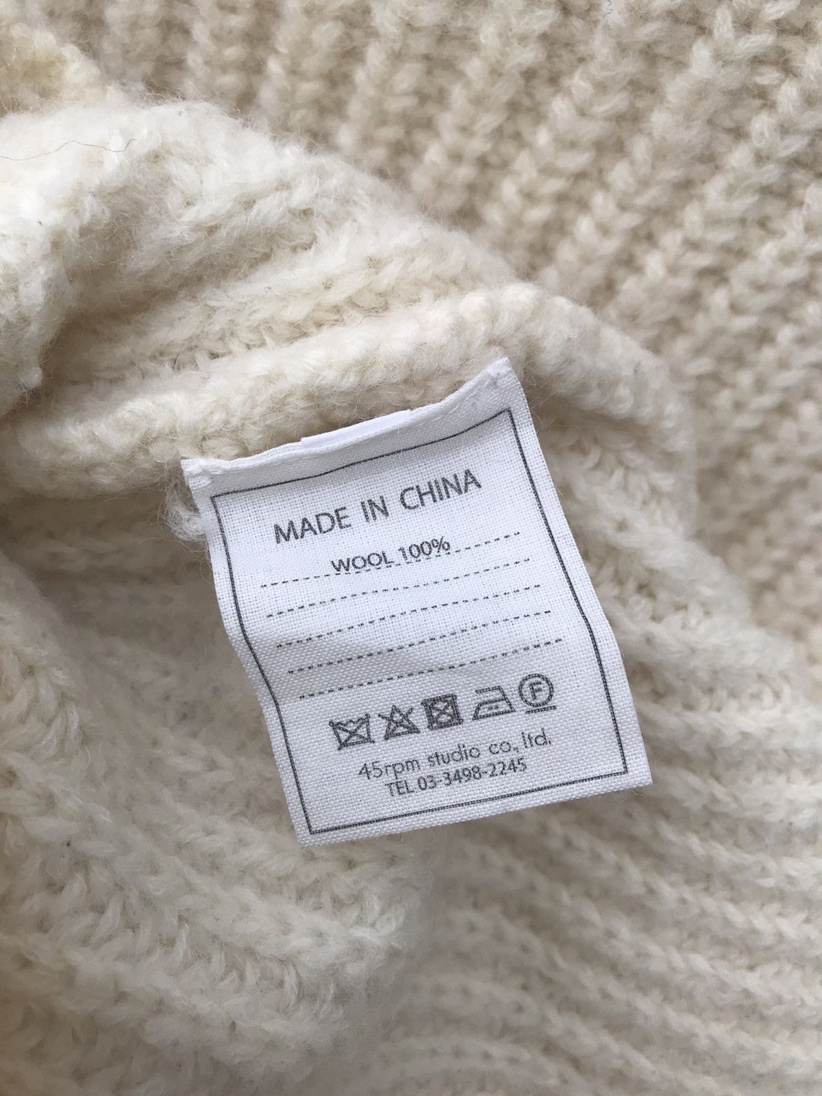 45rpm 45rpm Women Turtleneck Knitwear Wool Pullover Size M / US 6-8 / IT 42-44 - 6 Thumbnail