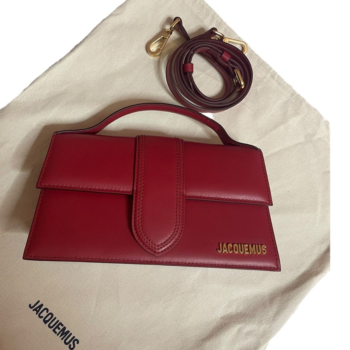 Jacquemus Jacquemus Le Grand Bambino Red Gold Size ONE SIZE - 3 Thumbnail