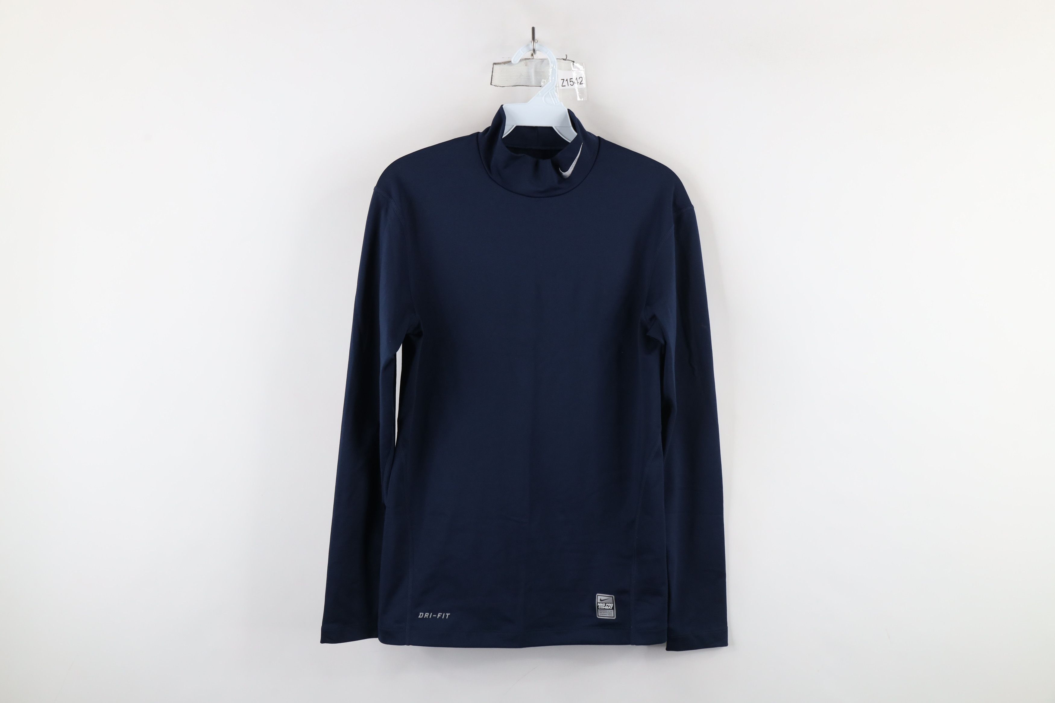 Nike × Vintage Nike Pro Combat Lined Compression Mock Neck Training T-Shirt Size US M / EU 48-50 / 2 - 1 Thumbnail