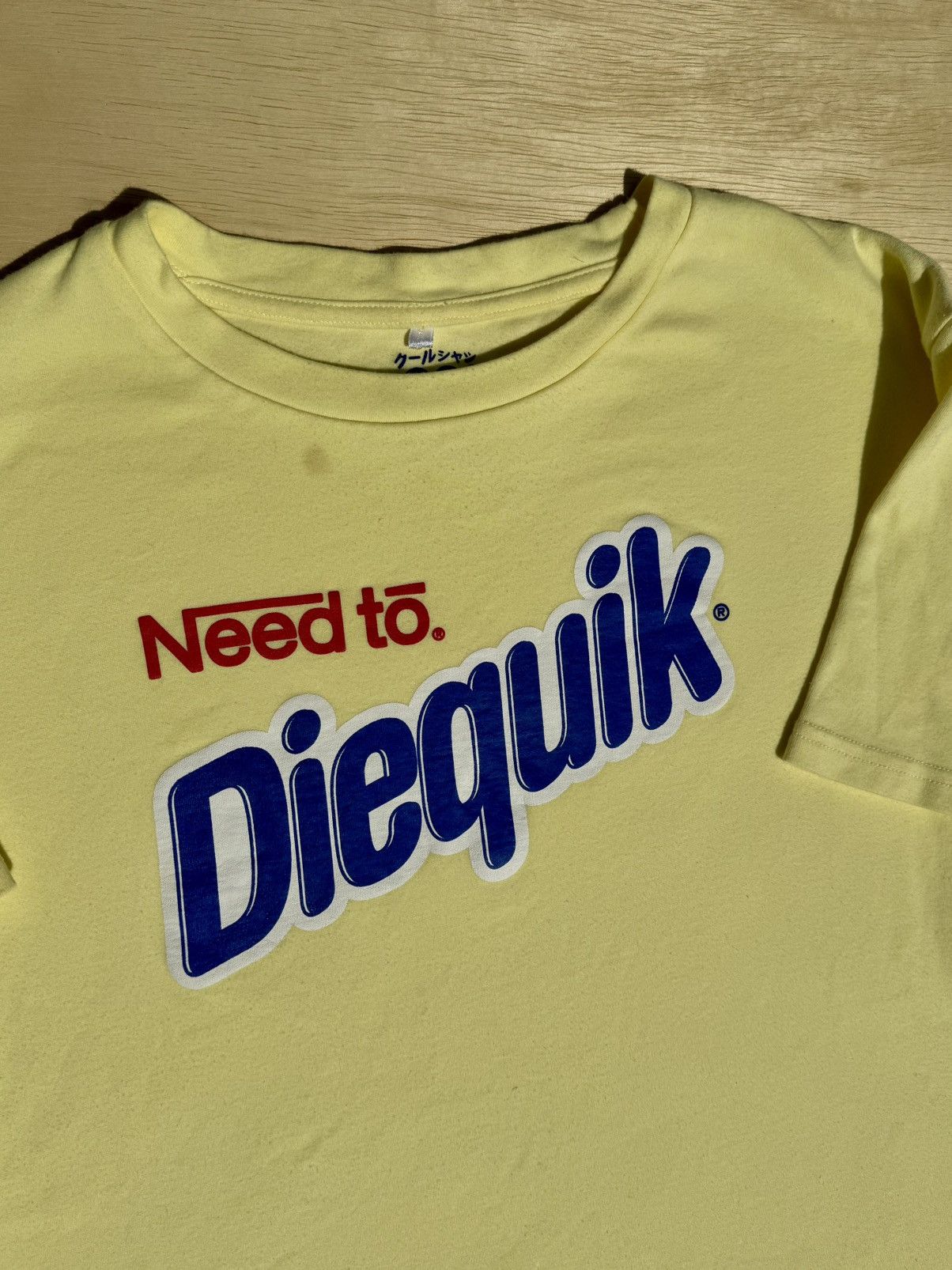 Japanese Brand × Vintage Nesquick 90’s Parody Goth Humor Logo Y2K Japanese T-Shirt Size US M / EU 48-50 / 2 - 4 Thumbnail