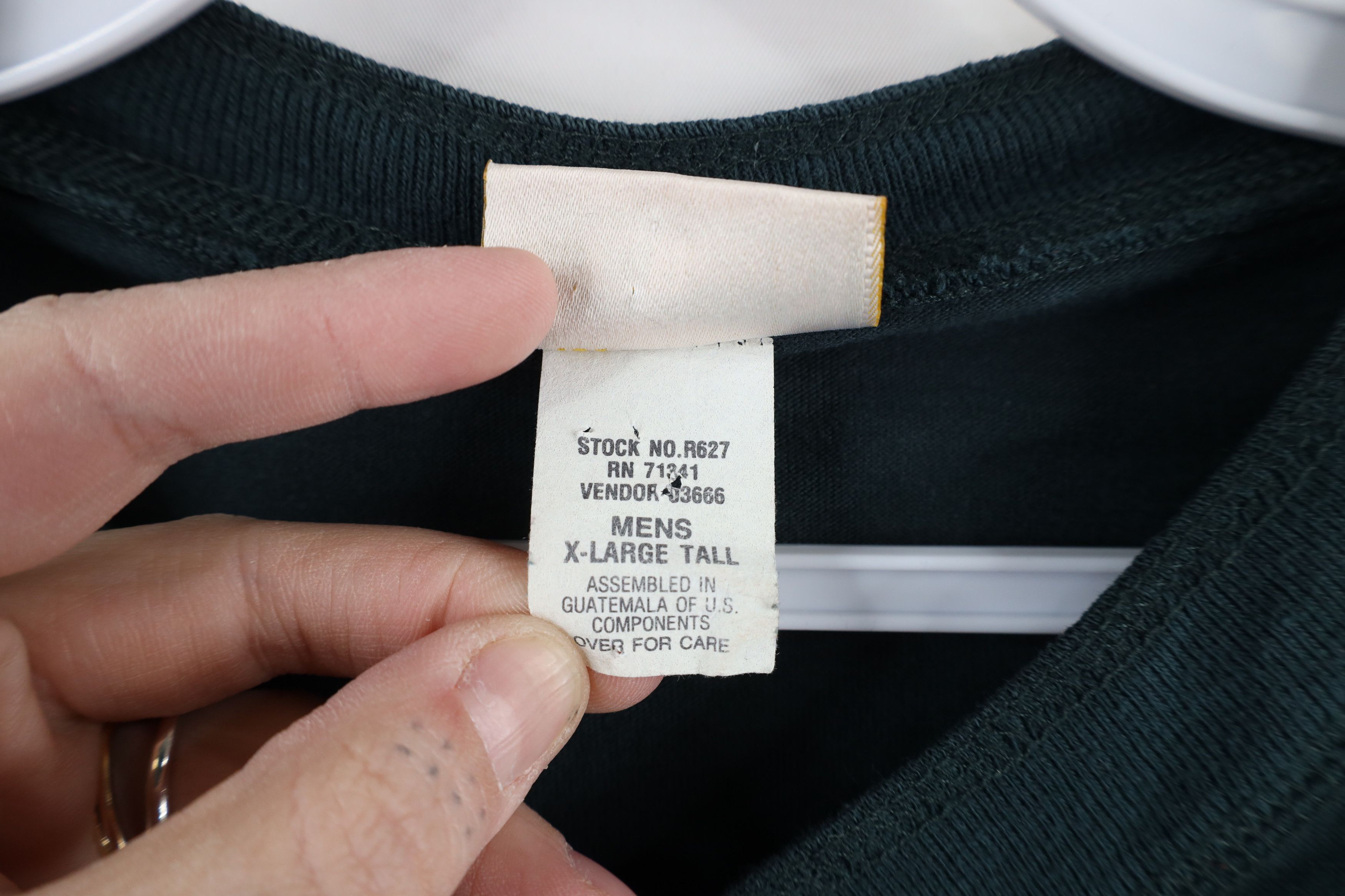 L.L. Bean × Vintage Vintage 90s LL Bean Blank Long Sleeve Henley T-Shirt Green Size US XL / EU 56 / 4 - 6 Thumbnail