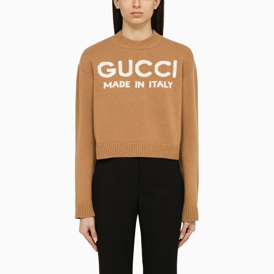 image of Gucci O1D2Blof0124 Sweater In Brown, Women's (Size Medium)