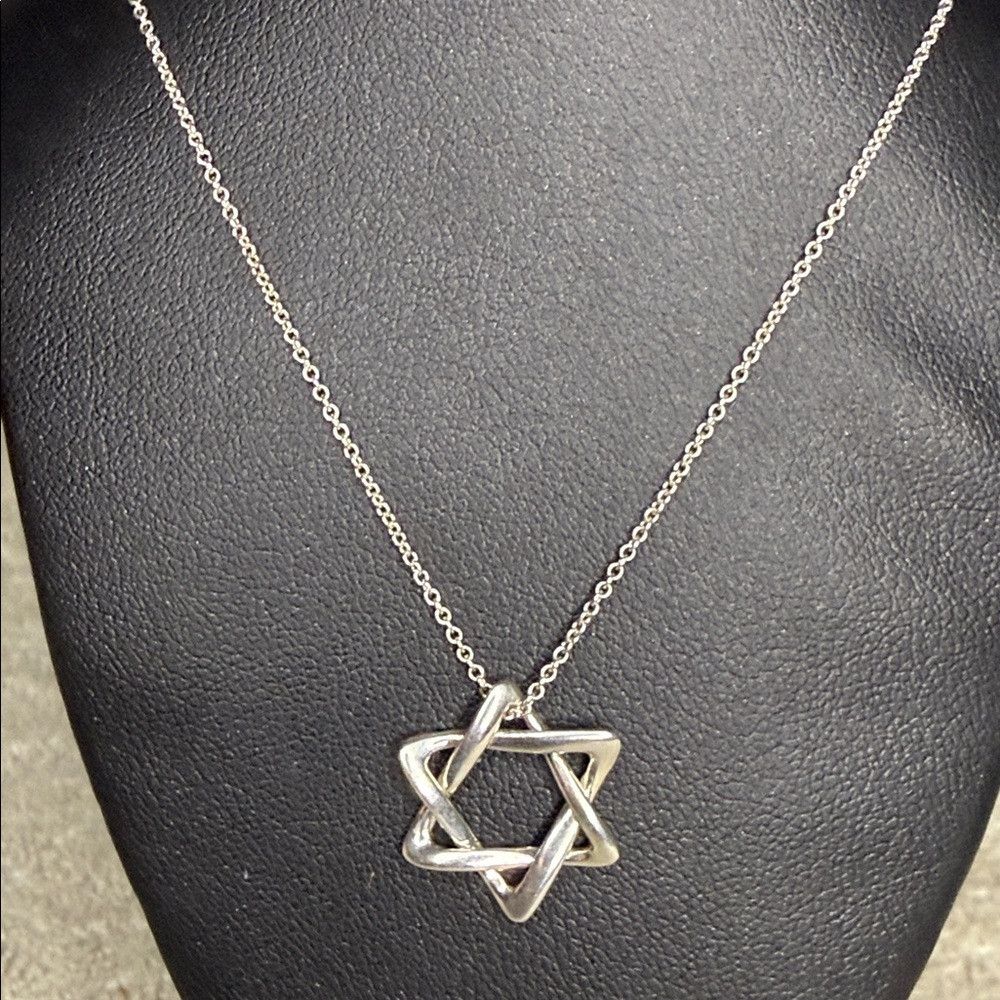 Tiffany & Co. Tiffany & Co Peretti Star of David Necklace Sterling Silver Size ONE SIZE - 3 Thumbnail