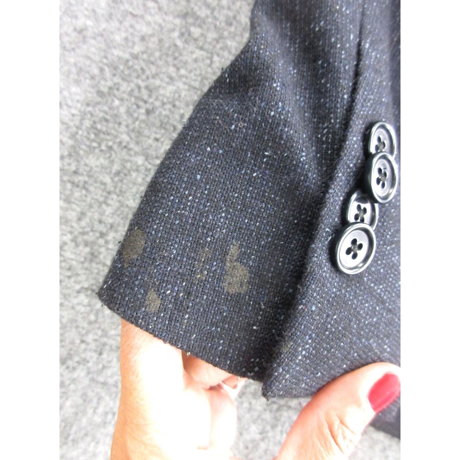 John Varvatos John Varvatos U.S.A. Sport Coat Blazer Mens 36R Gray Tweed Wool 2 Button Single-Breasted Notch Lapel Jacket Modern Canada Size 36R - 4 Thumbnail