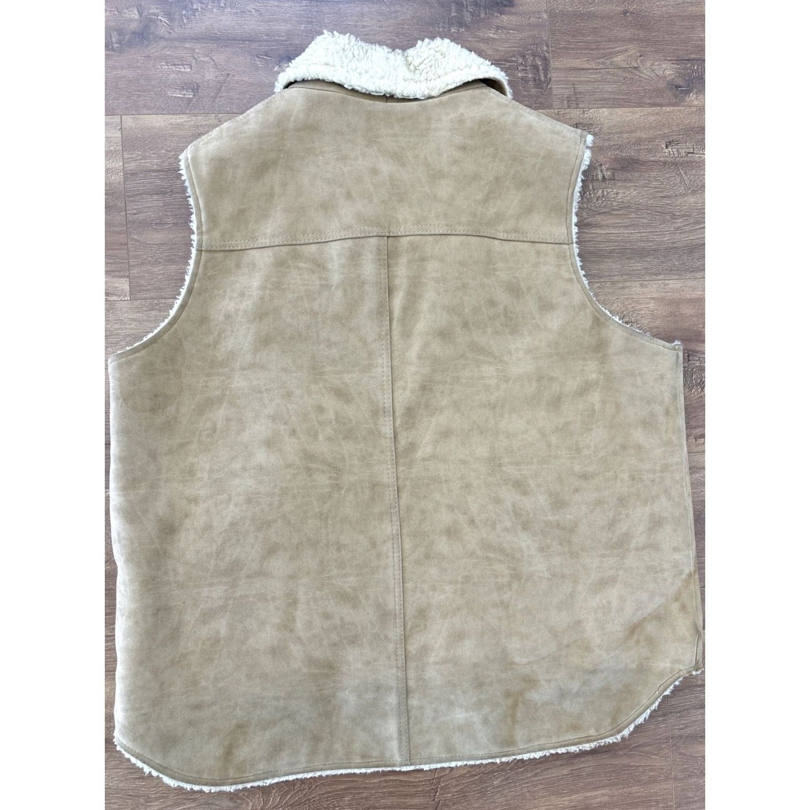 Vintage VINTAGE John Deere Trucker Vest Mens XL Western Sherpa Lined BeIGe? Size US XL / EU 56 / 4 - 6 Thumbnail