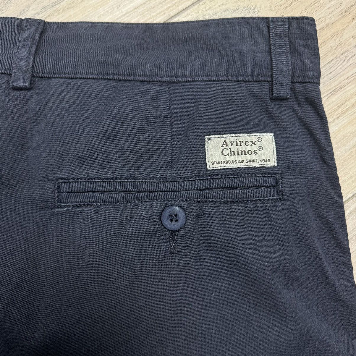 Avirex Vintage Y2K Avirex Essential Navy 100% Cotton Chino Pants Size US 34 / EU 50 - 11 Thumbnail