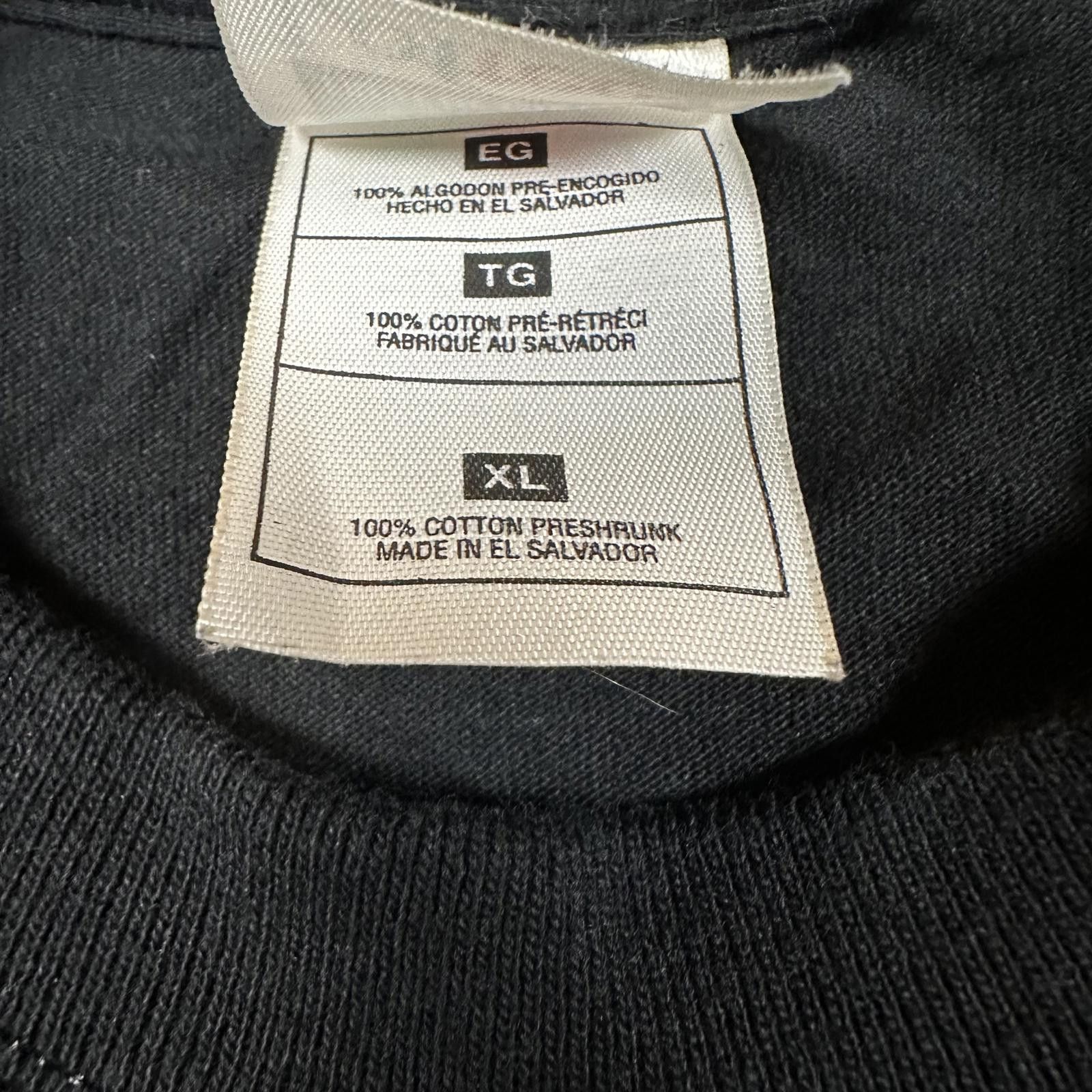 Fruit Of The Loom Fruit of the Loom Mens T-shirt XL Black TOFOG Bloc Tour 2001 Size US XL / EU 56 / 4 - 6 Thumbnail