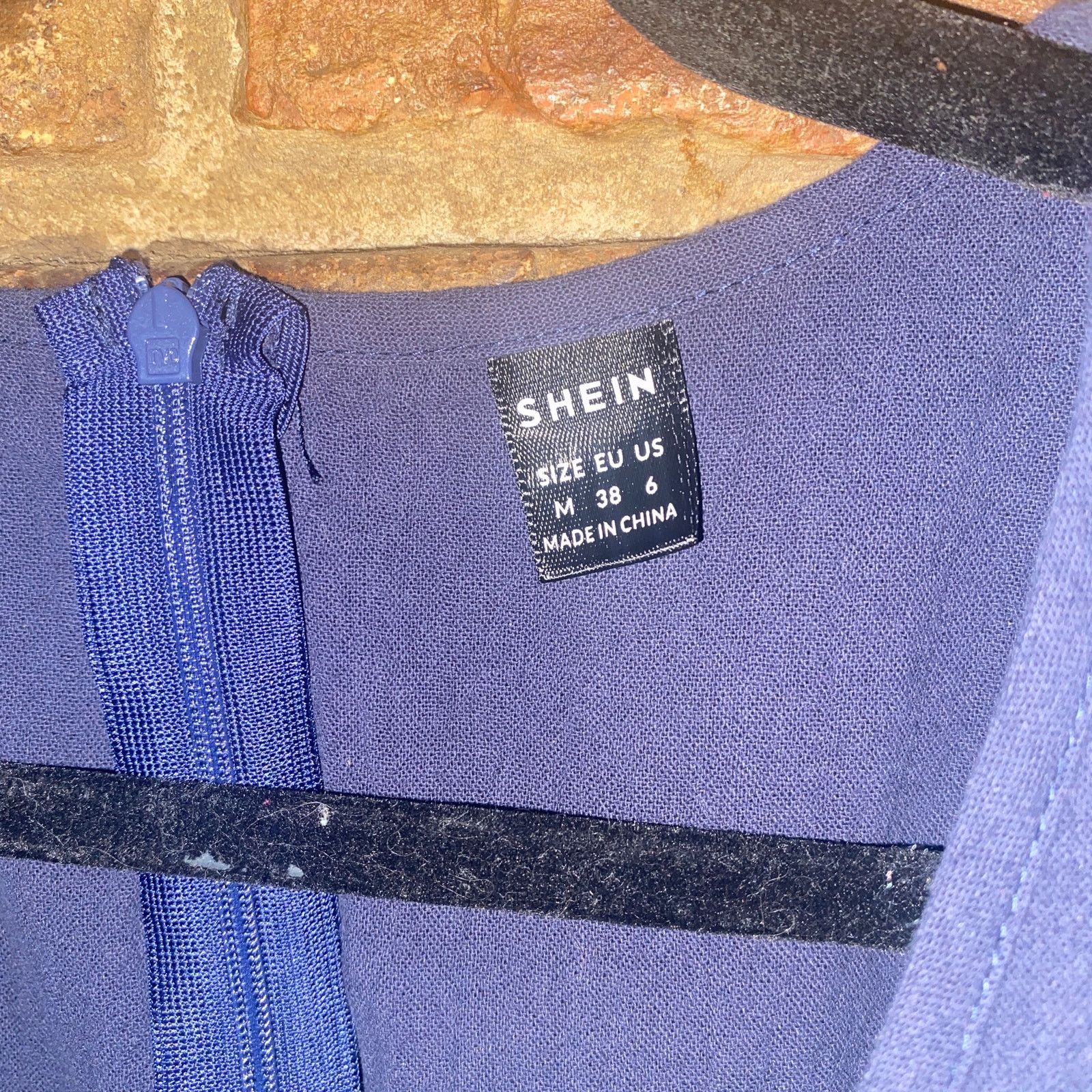 Shein Shein Navy Blue V-Neck Button Down Mini Dress Medium Size M / US 6-8 / IT 42-44 - 4 Thumbnail