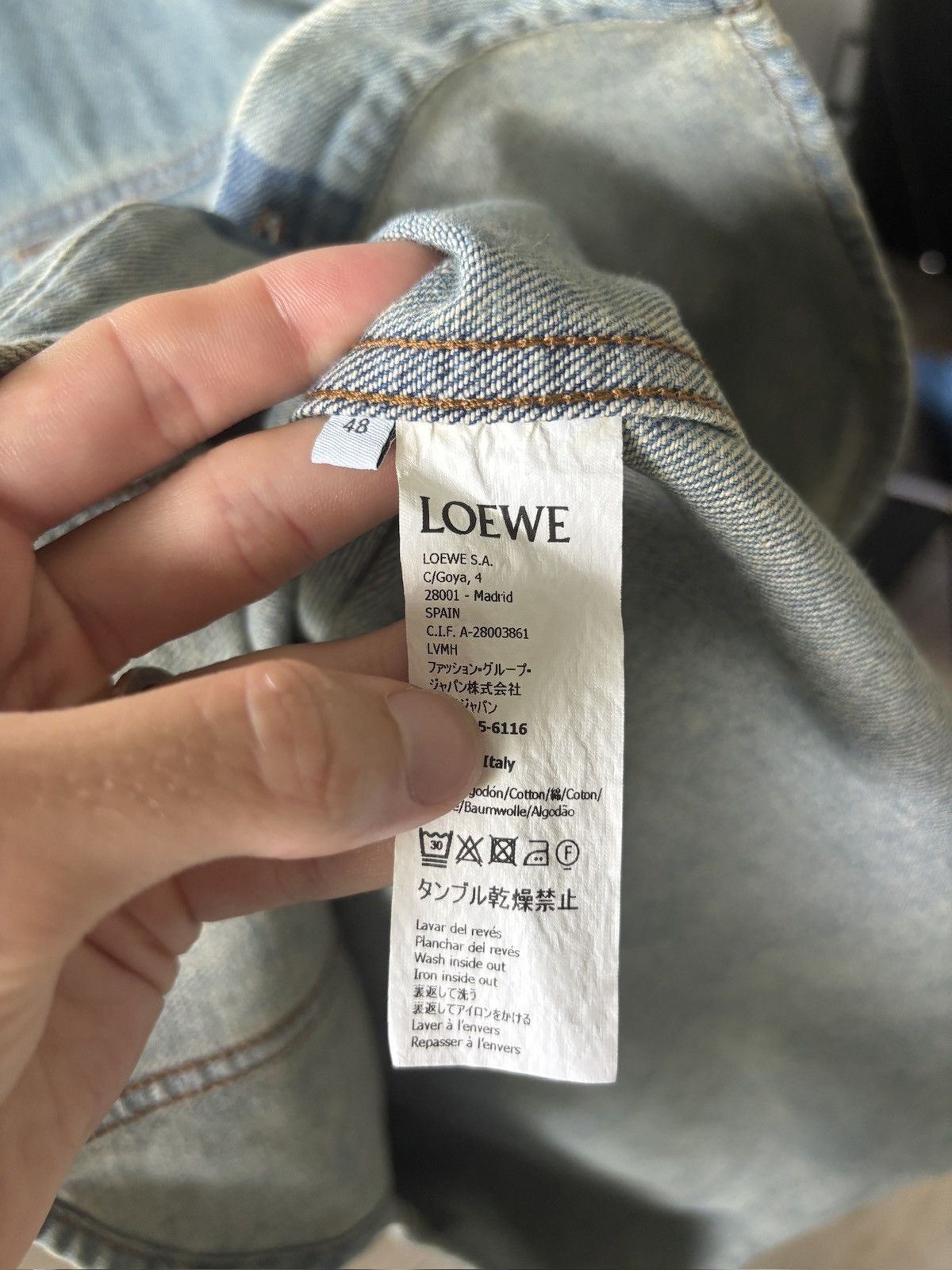 Loewe 🏄🏼‍♂️ LOEWE BLUE DENIM SURF WAVE SHIRT Size US XL / EU 56 / 4 - 13 Thumbnail