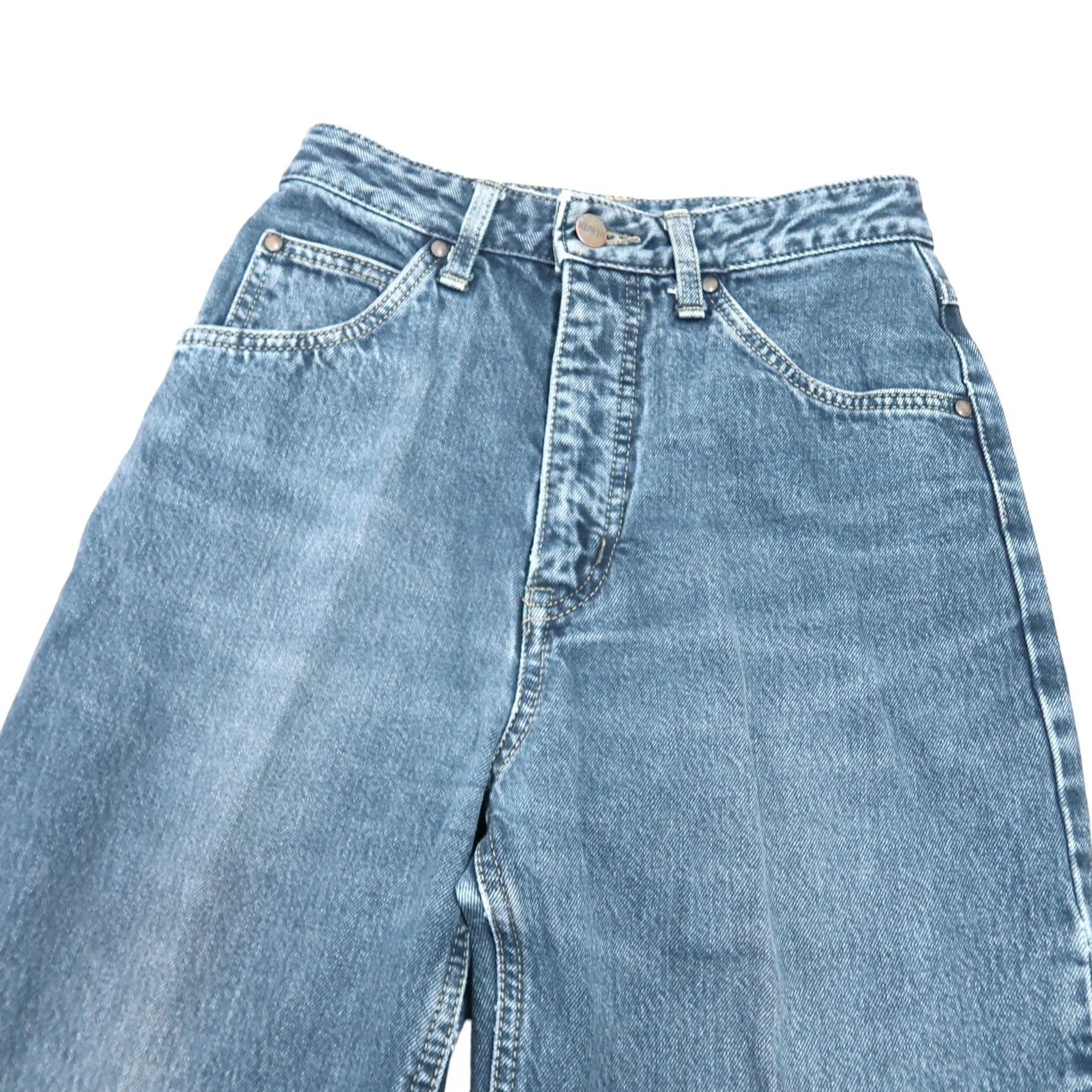 Edwin VINTAGE Edwin 90s dark wash blue denim high rise straight leg mom jeans 24 Size 42" / US 20 - 2 Thumbnail