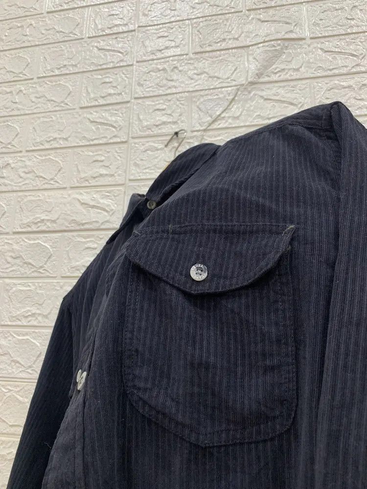 Kansai Yamamoto Vintage kansai jeans double pocket black corduroy shirt Size US M / EU 48-50 / 2 - 5 Thumbnail