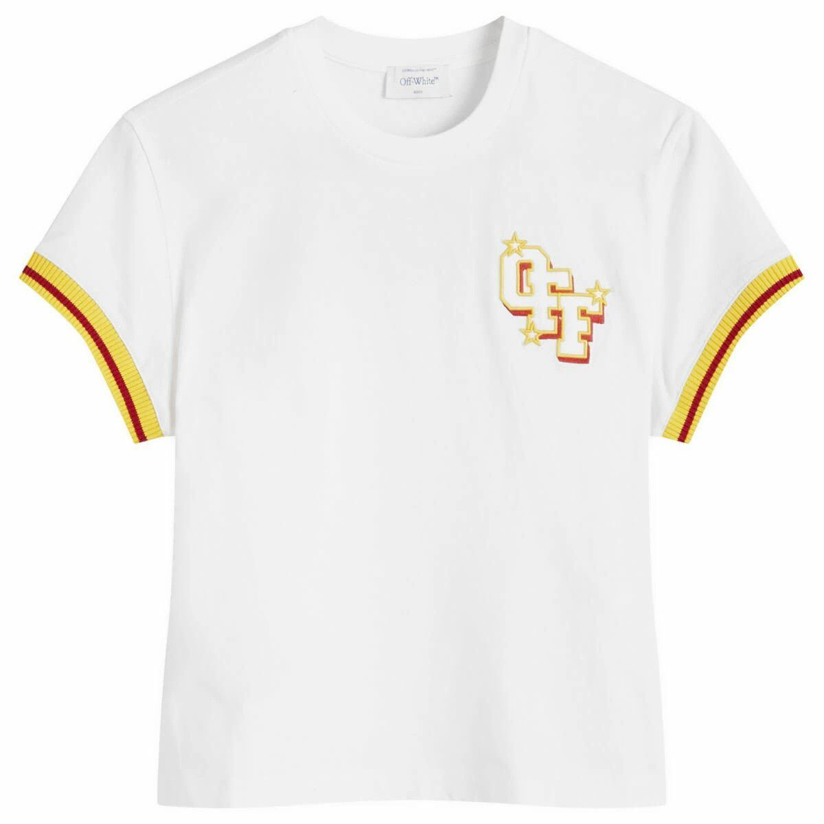 Off-White o1y1225 Logo Crewneck T-Shirt in White Size M / US 6-8 / IT 42-44 - 1 Thumbnail