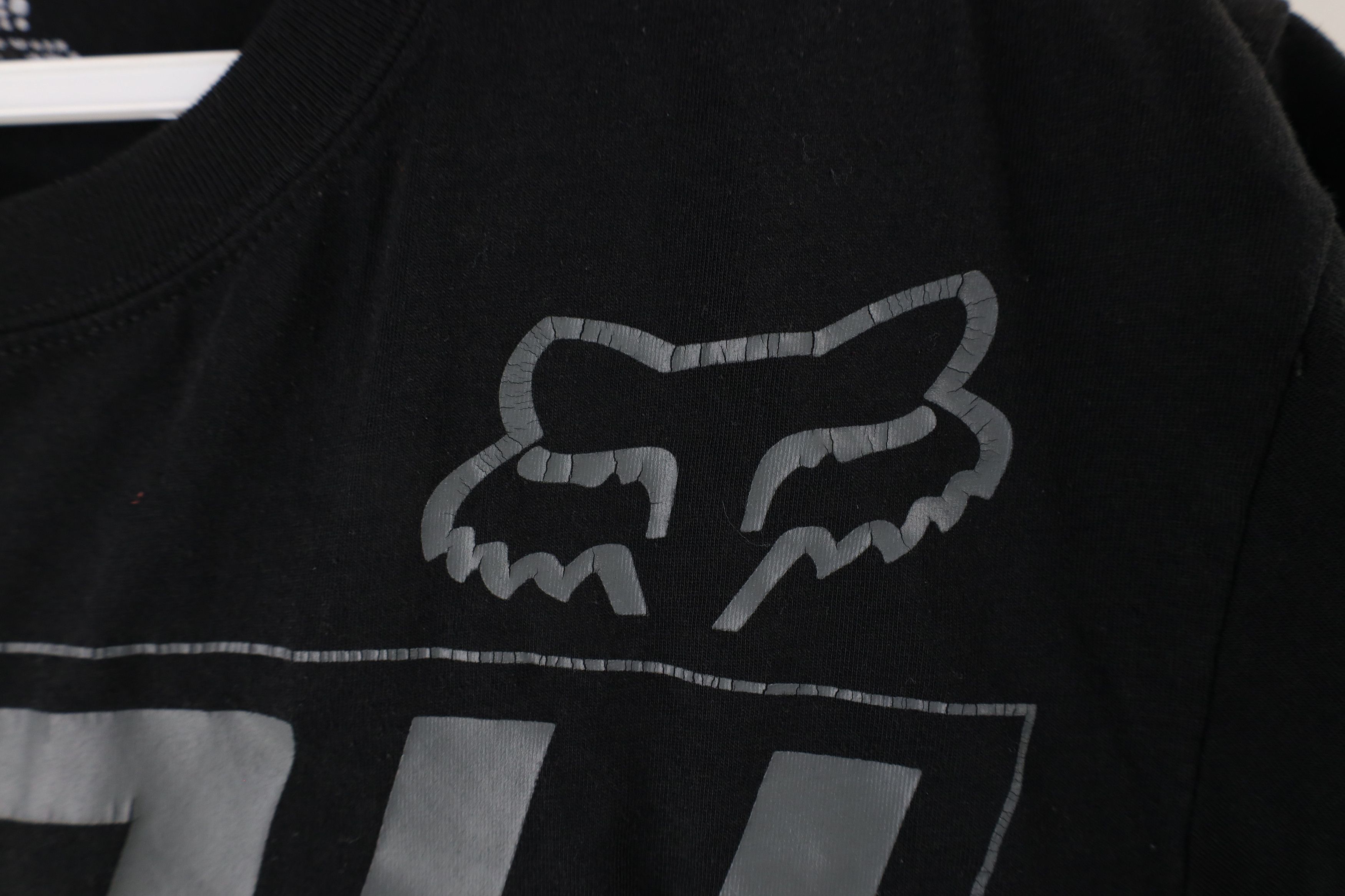Fox Racing × Vintage Vintage Fox Racing Spell Out Big Logo T-Shirt Black Size US M / EU 48-50 / 2 - 6 Thumbnail