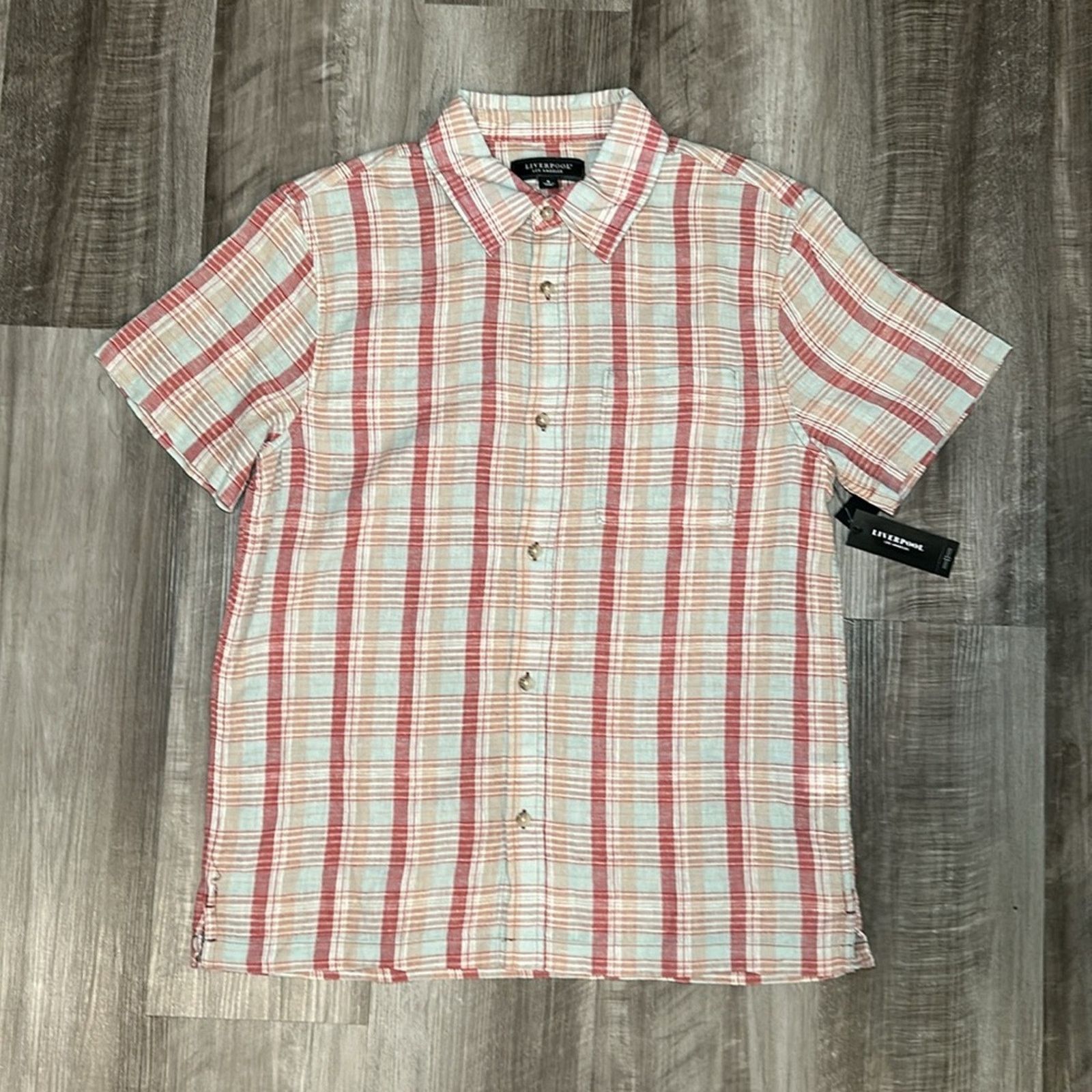 Other Liverpool Linen Blend Short Sleeve Button Down - Small Size US S / EU 44-46 / 1 - 2 Thumbnail