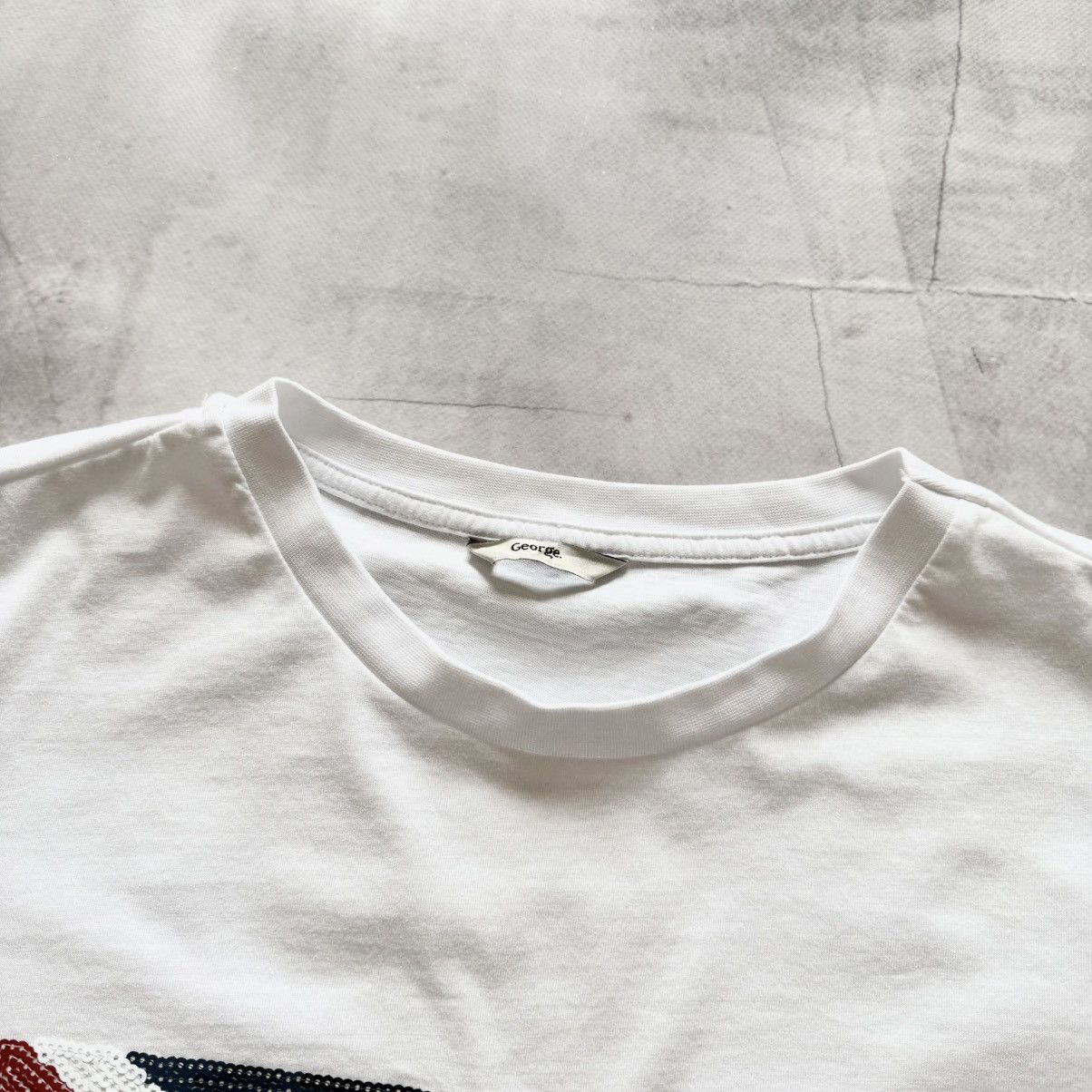 Hysteric Glamour × Undercover Sequin Britain British Flag Rhinestones Galliano T Shirt Size US L / EU 52-54 / 3 - 4 Thumbnail