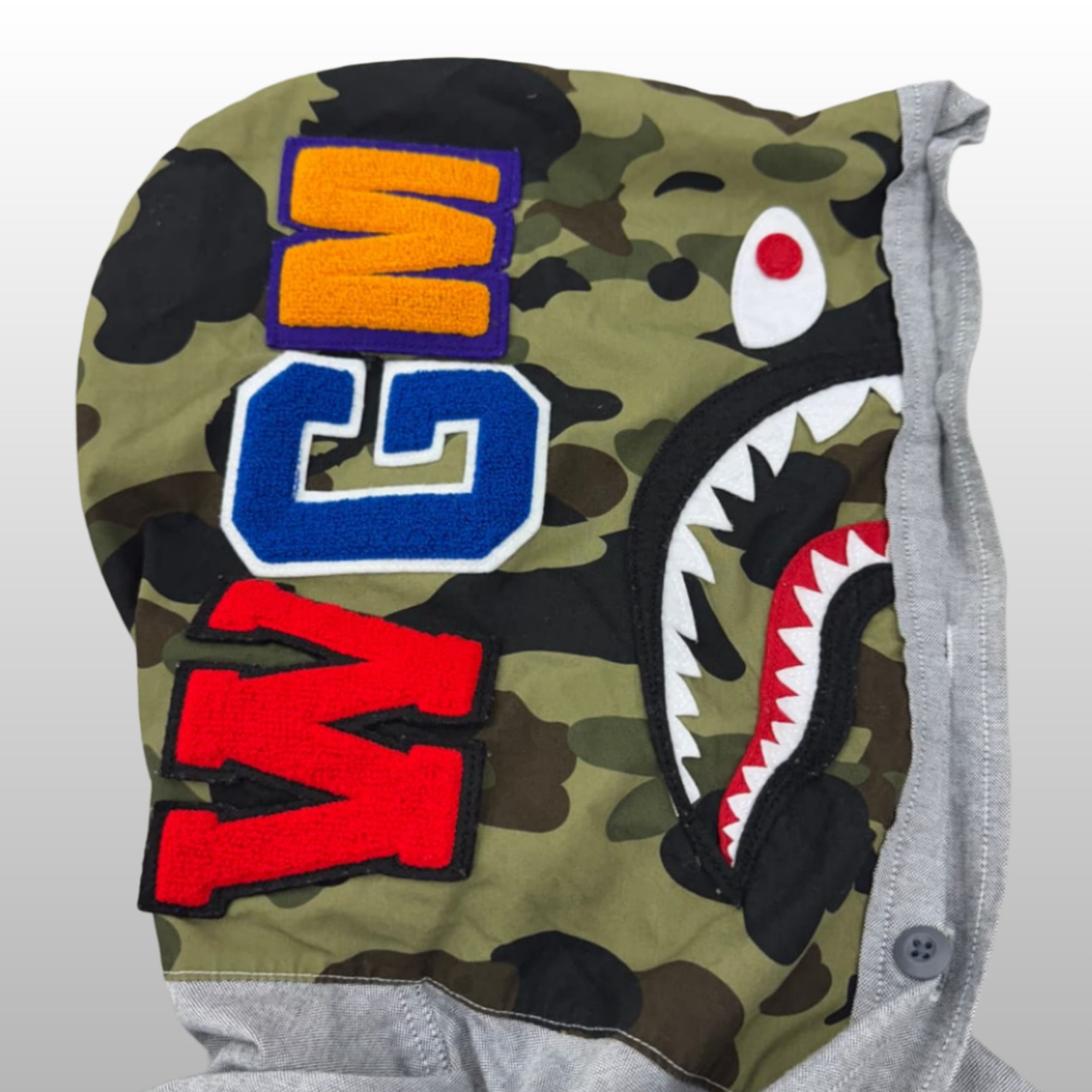 Bape Best Deals 🍻 Bape Chambray Hoodie Shirt Size US S / EU 44-46 / 1 - 4 Thumbnail