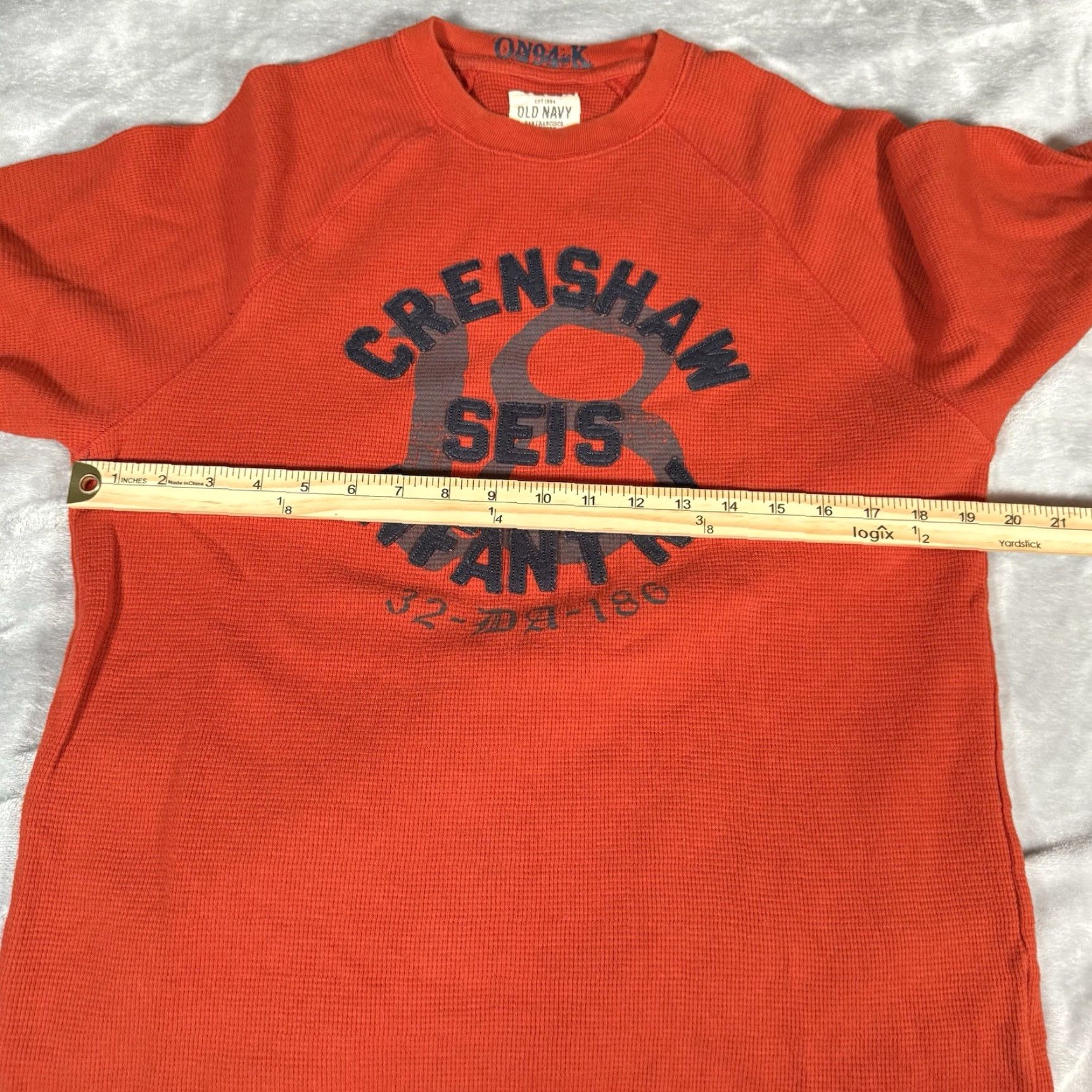Old Navy Old Navy Crenshaw Seis Infantry Military Thermal Shirt Mens M Dark Orange Y2K Size US M / EU 48-50 / 2 - 5 Thumbnail