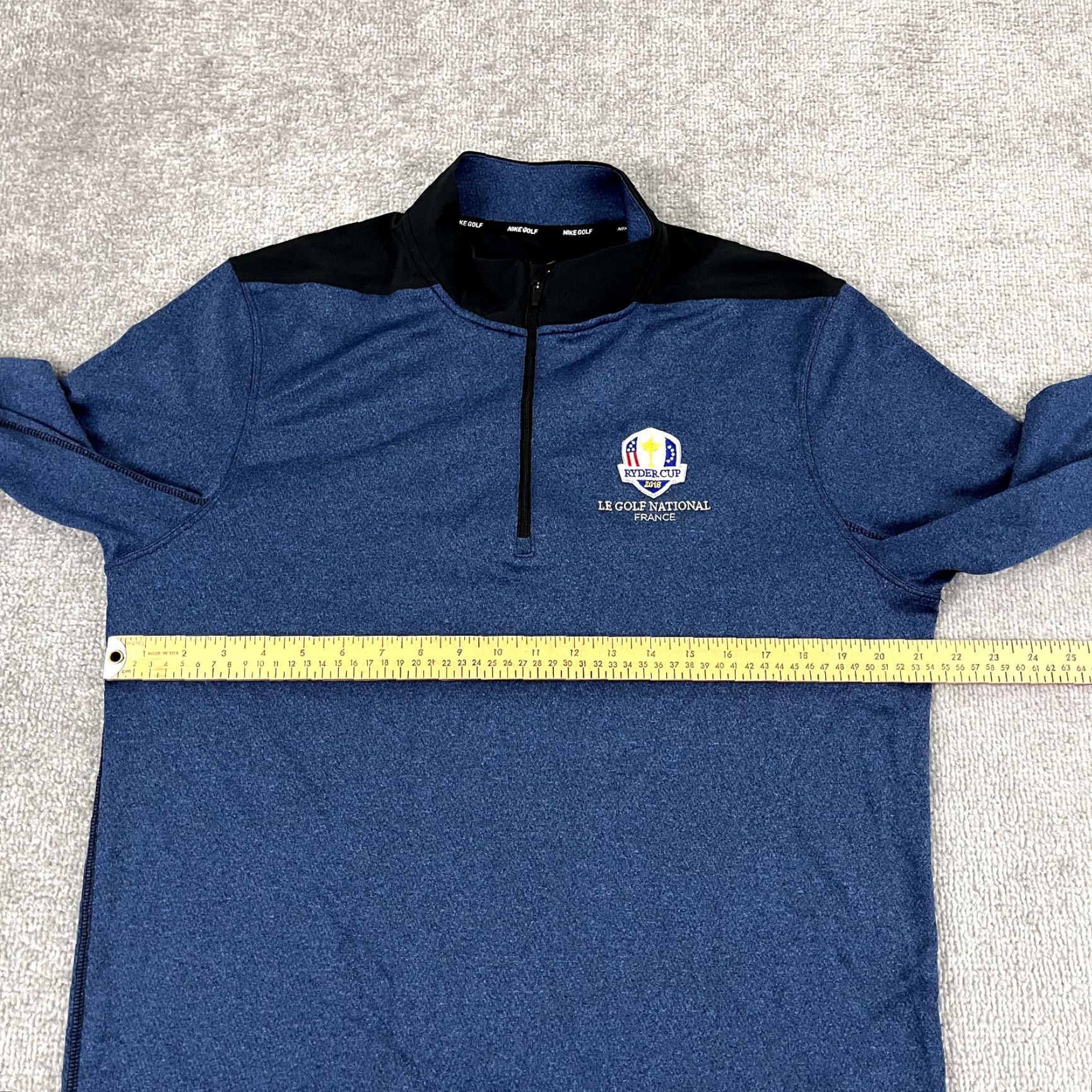 Nike Nike Jacket Men M Blue 2018 Ryder Cup Le Golf National France Quarter Zip Size US M / EU 48-50 / 2 - 6 Thumbnail