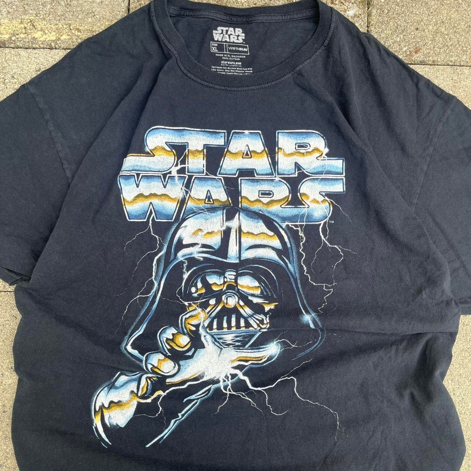Star Wars Vintage Star Wars Silver Darth Vader Streetwear 3D Choke T Size US XL / EU 56 / 4 - 2 Thumbnail