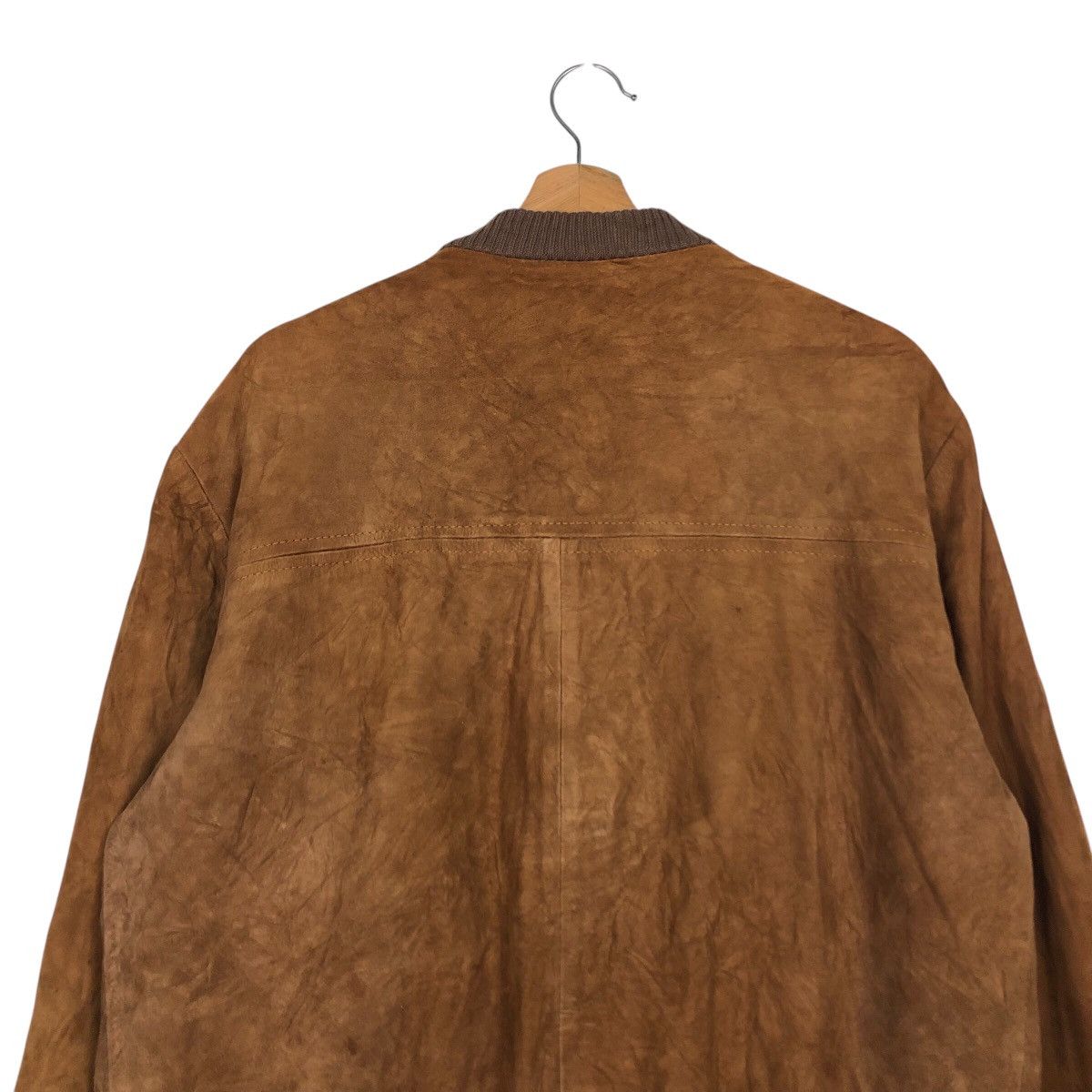 Japanese Brand 📌Vintage Genuine Leather Jacket Button Unknown Issey Miyake Size US M / EU 48-50 / 2 - 10 Thumbnail