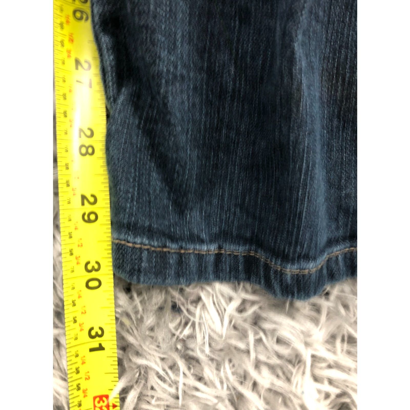 Lee Lee Jeans Bootcut Jeans 12 Womens Dark Wash Stretch Size 34" / US 12 / IT 48 - 3 Thumbnail