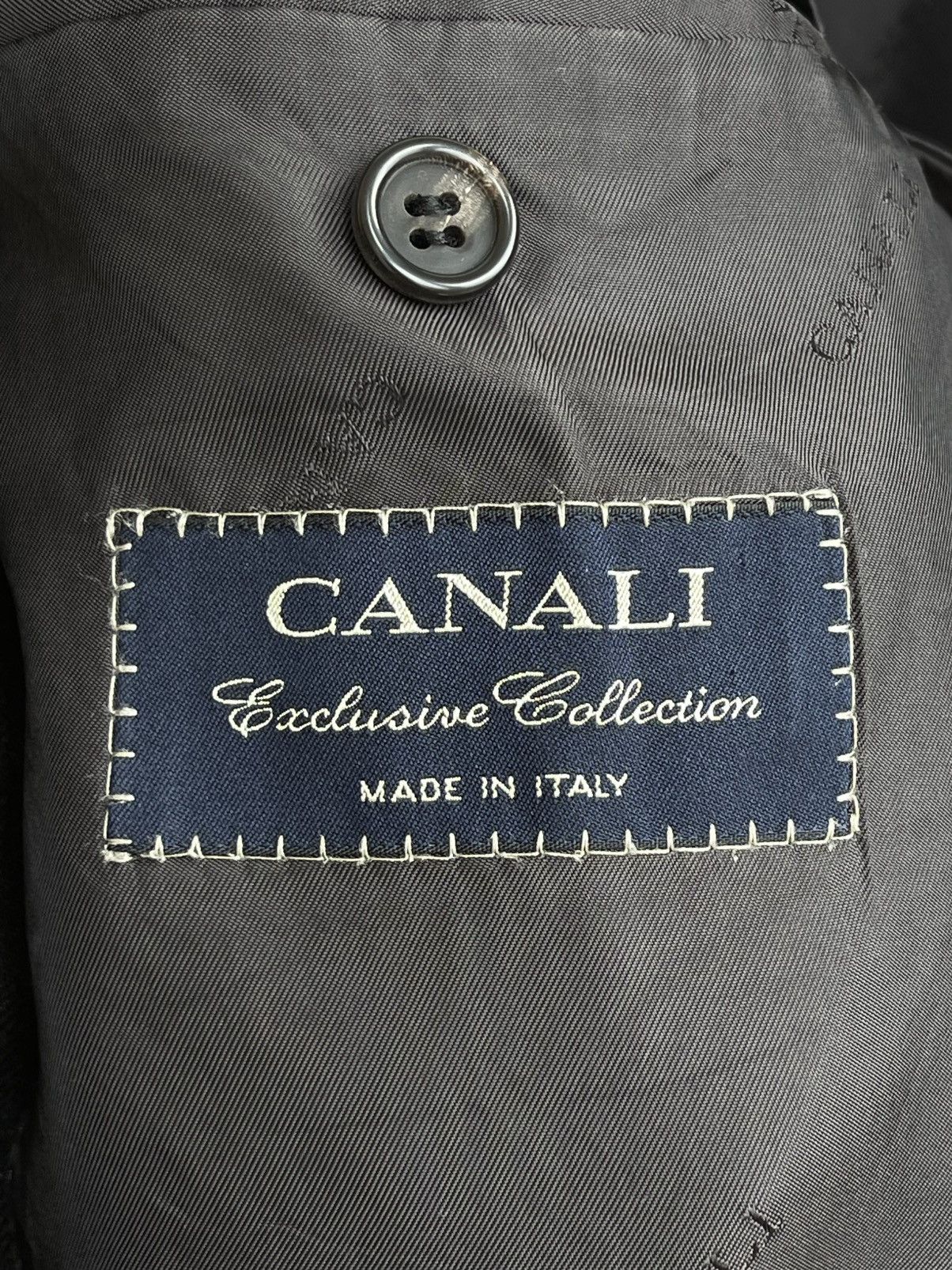 Canali Cashmere Suit 90s Single Breasted 3 Buttons Blazer Trousers Size 44R - 13 Thumbnail